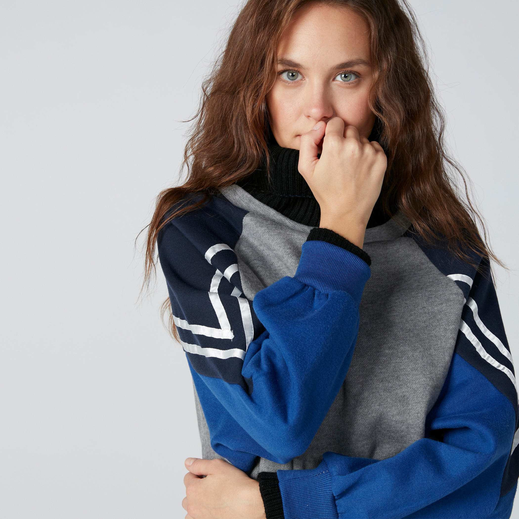 سويتر مقلم بياقة عالية وأكمام طويلة-women-clothing-cardigansandjumpers-jumpers-image-5
