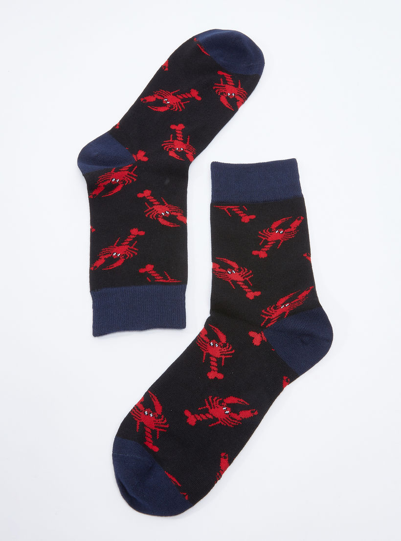 جوارب قصيرة بطبعات-men-socks-image-1