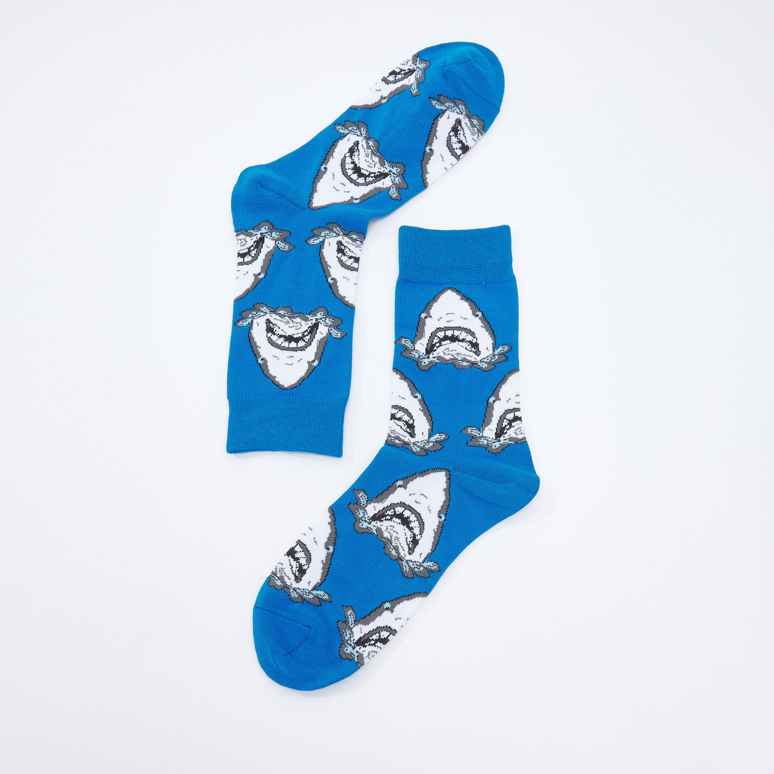 جوارب بطول ربلة الساق بطبعات-men-socks-image-1