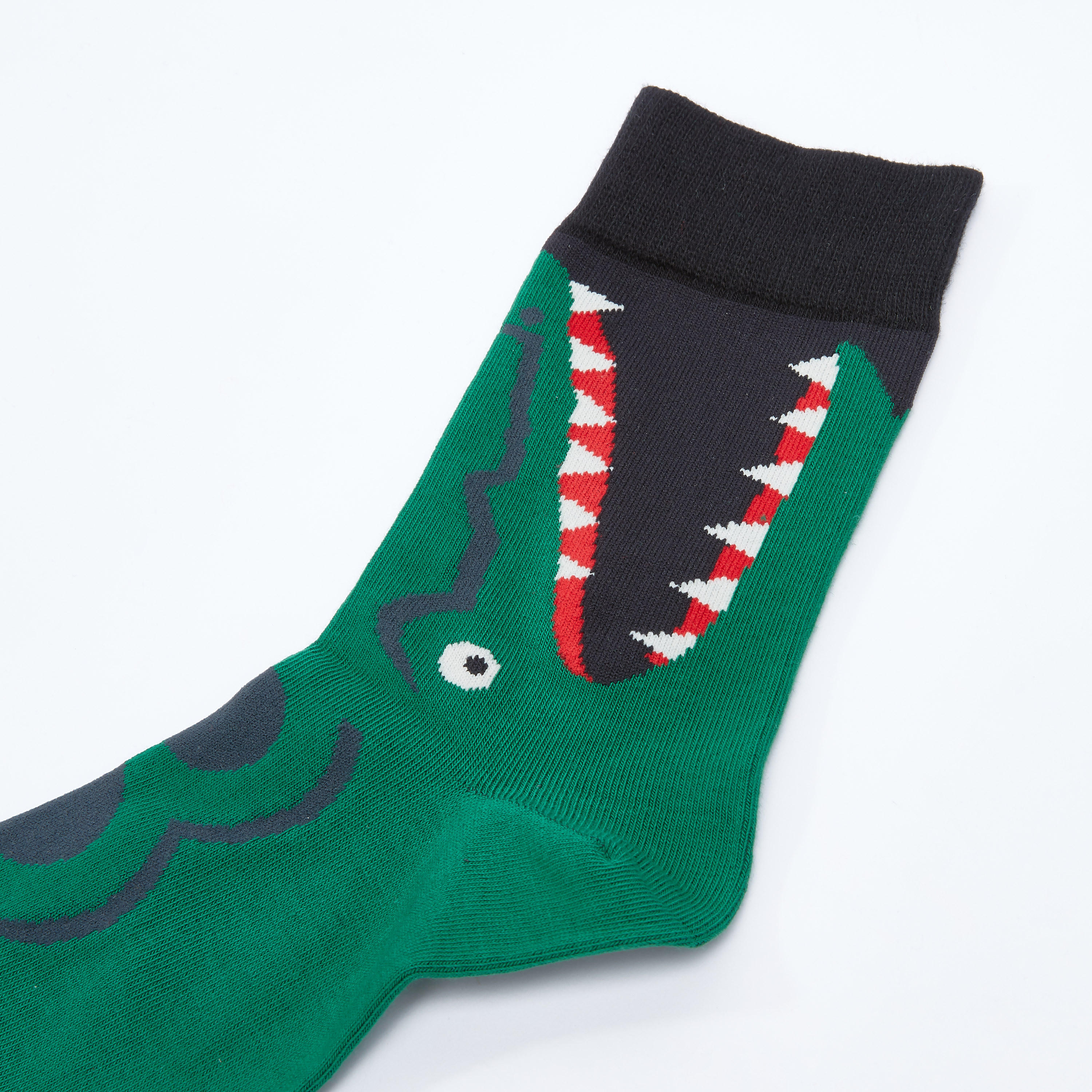Crocodile Printed Crew Length Socks-men-socks-image-2