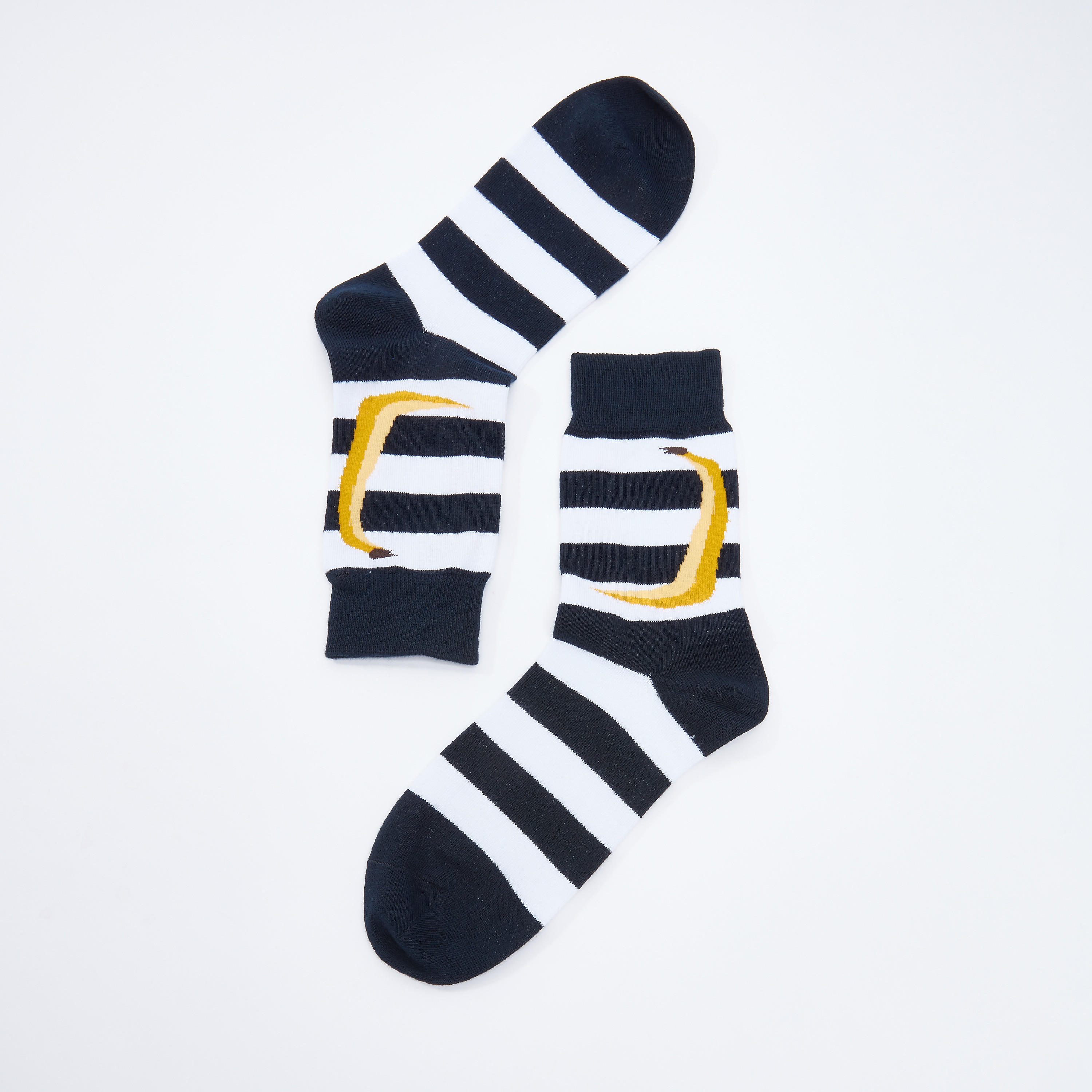 جوارب مقلمة بطول ربلة الساق-men-socks-image-1