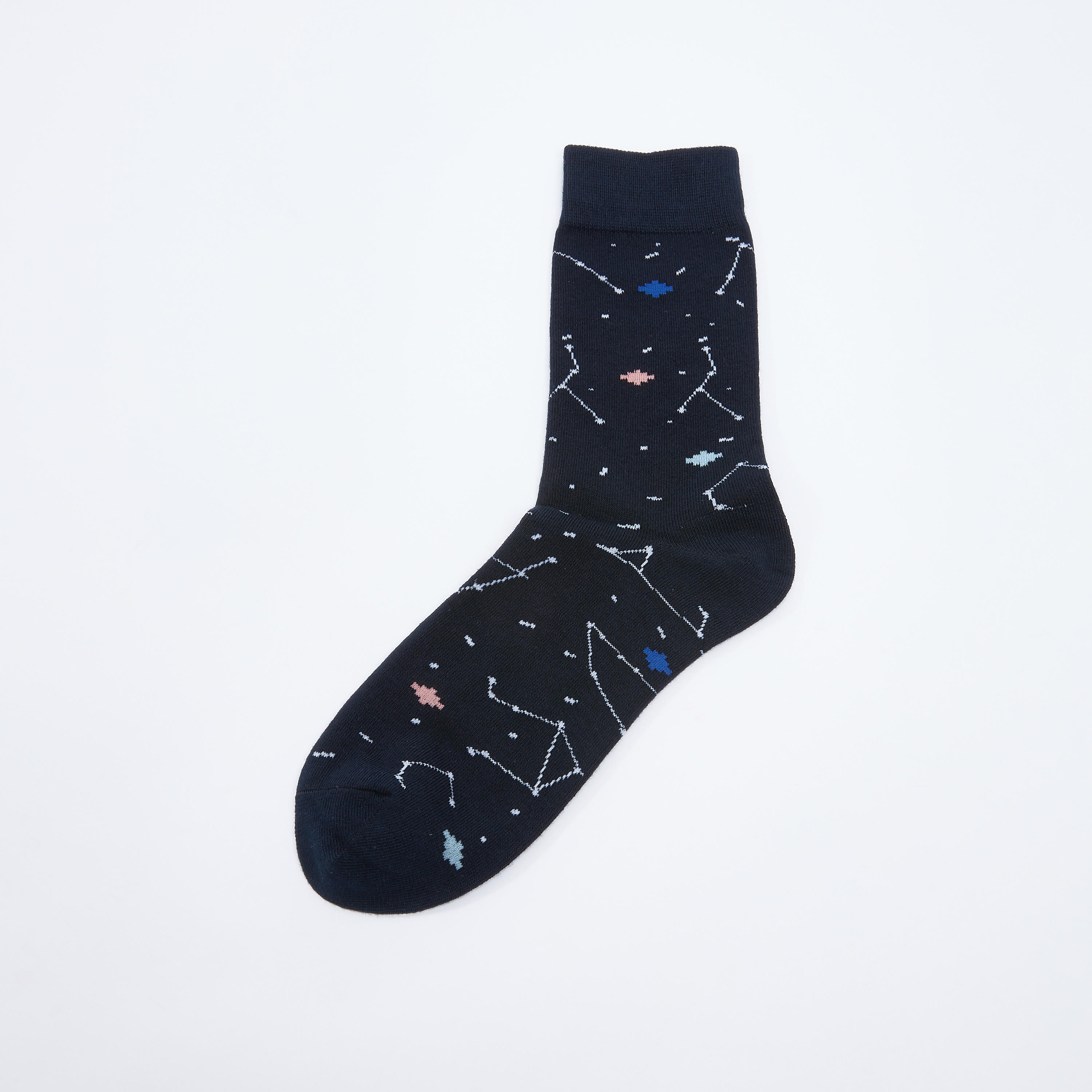 Printed Crew Length Socks-men-socks-image-3