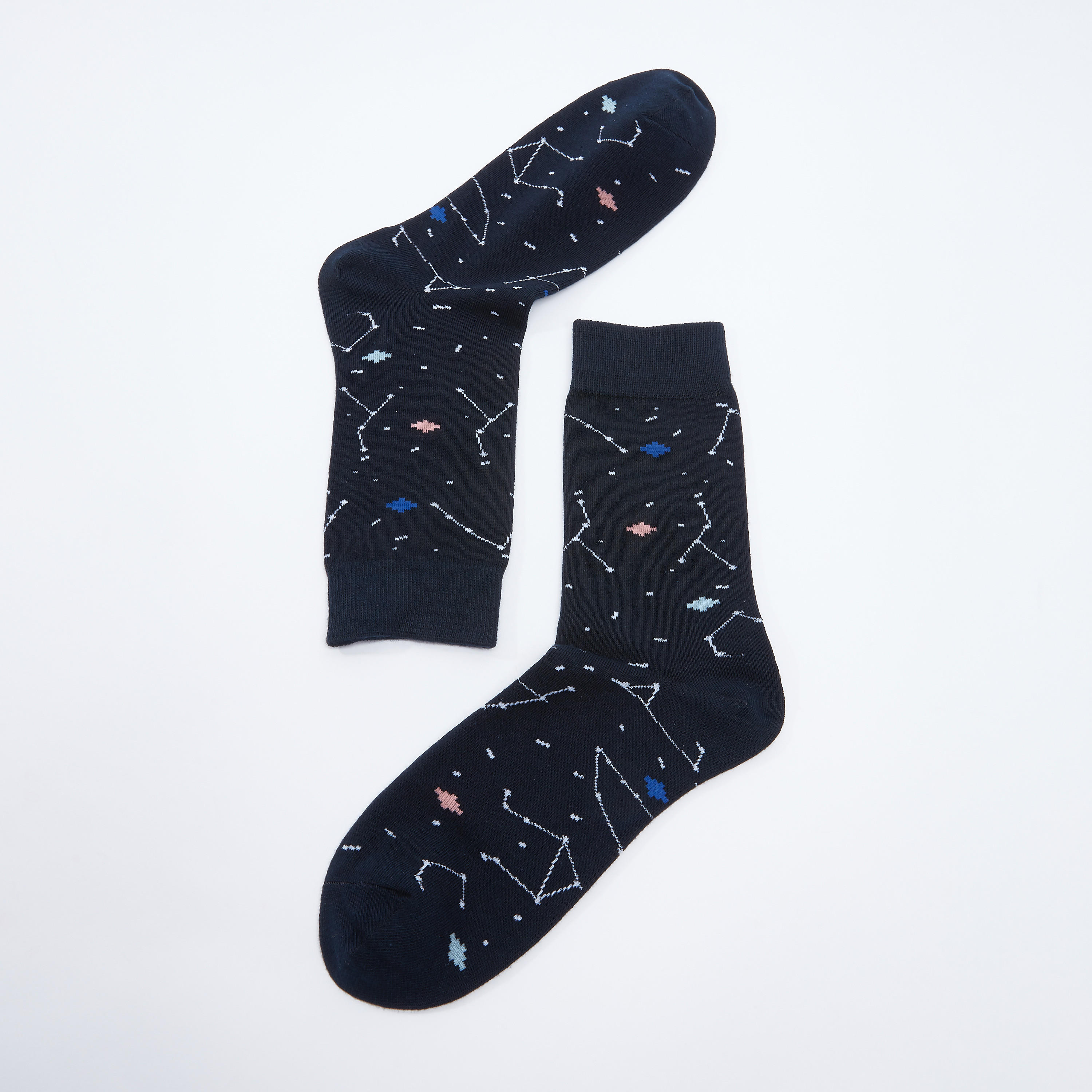 Printed Crew Length Socks-men-socks-image-1