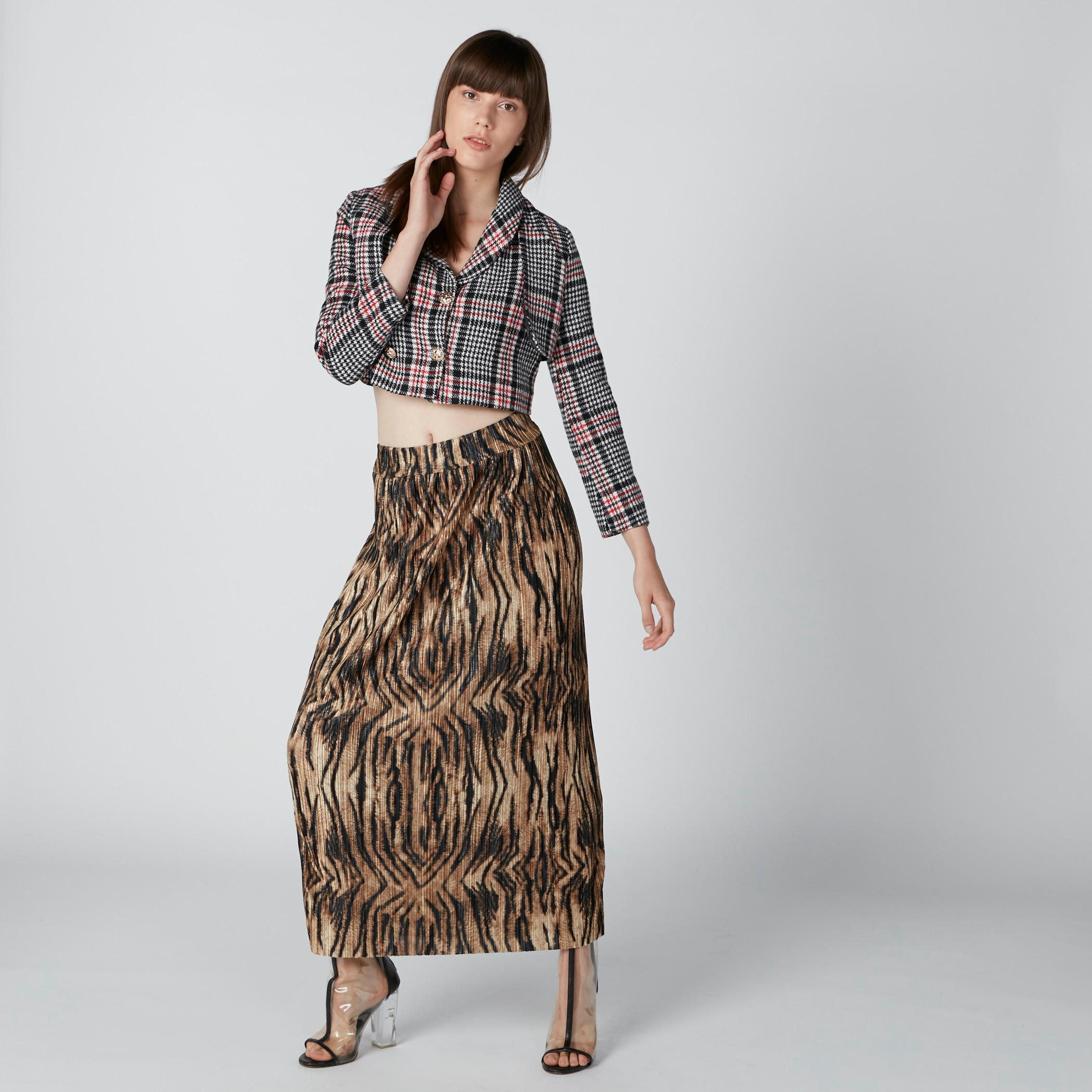 تنورة طويلة ضيّقة بخصر مطّاطي وطبعات-women-clothing-bottoms-skirts-image-3