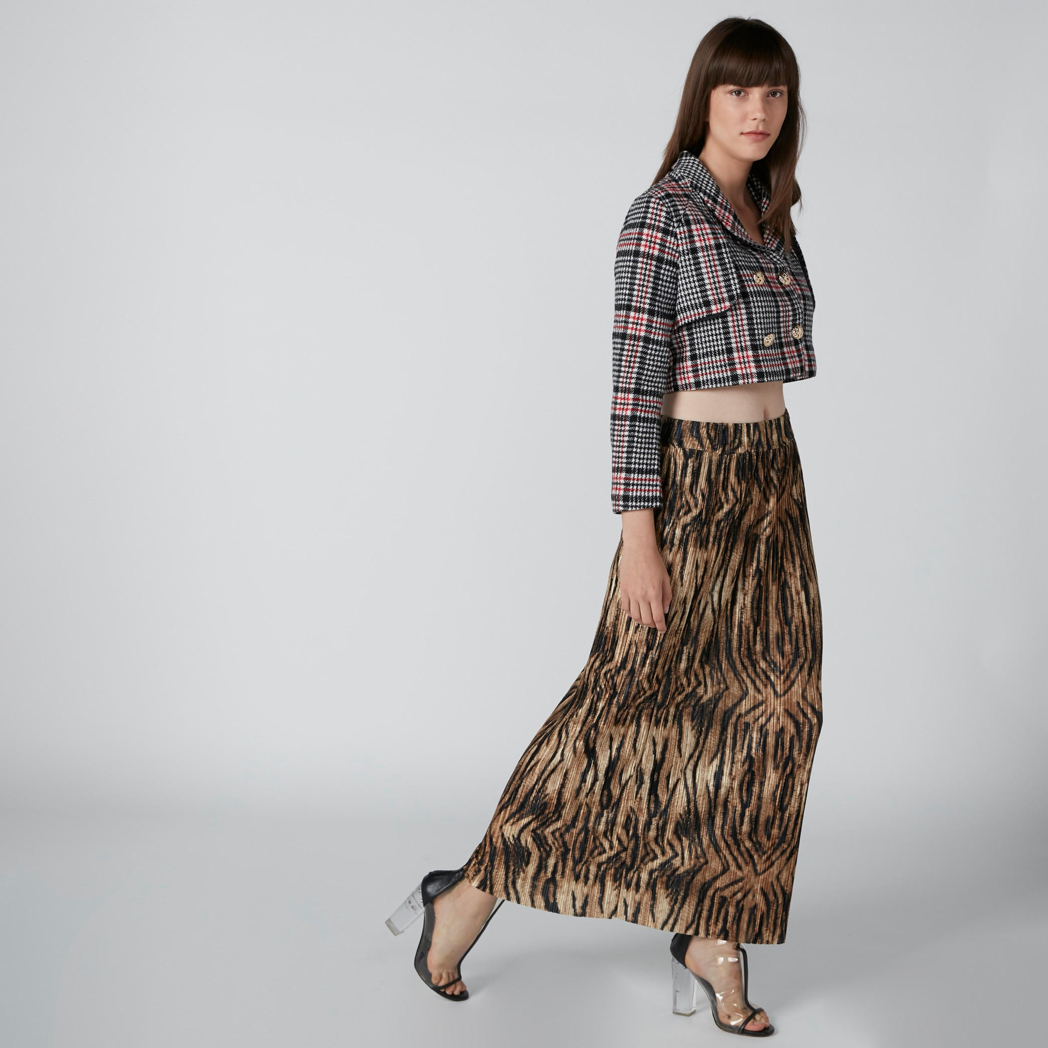 تنورة طويلة ضيّقة بخصر مطّاطي وطبعات-women-clothing-bottoms-skirts-image-4