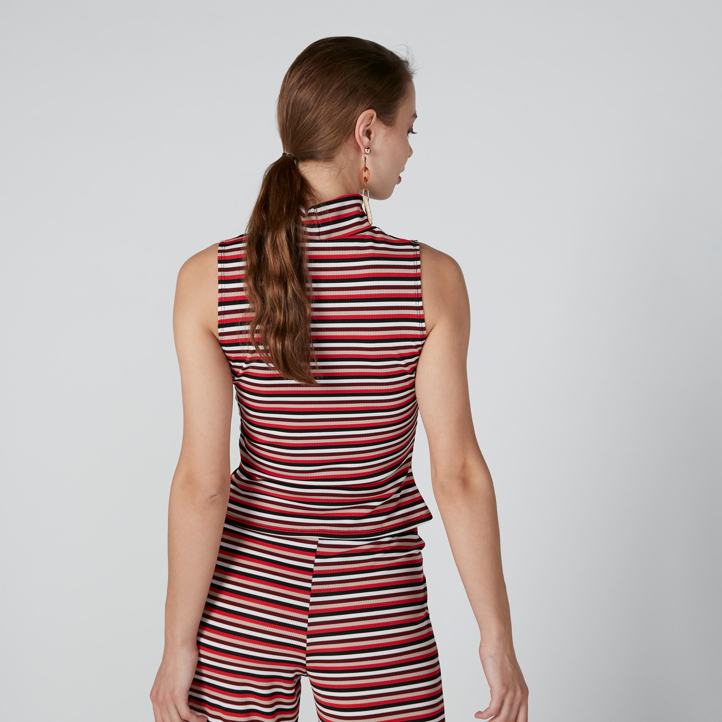 Striped Sleeveless Top with High Neck-women-clothing-shirtsandblouses-blouses-image-2