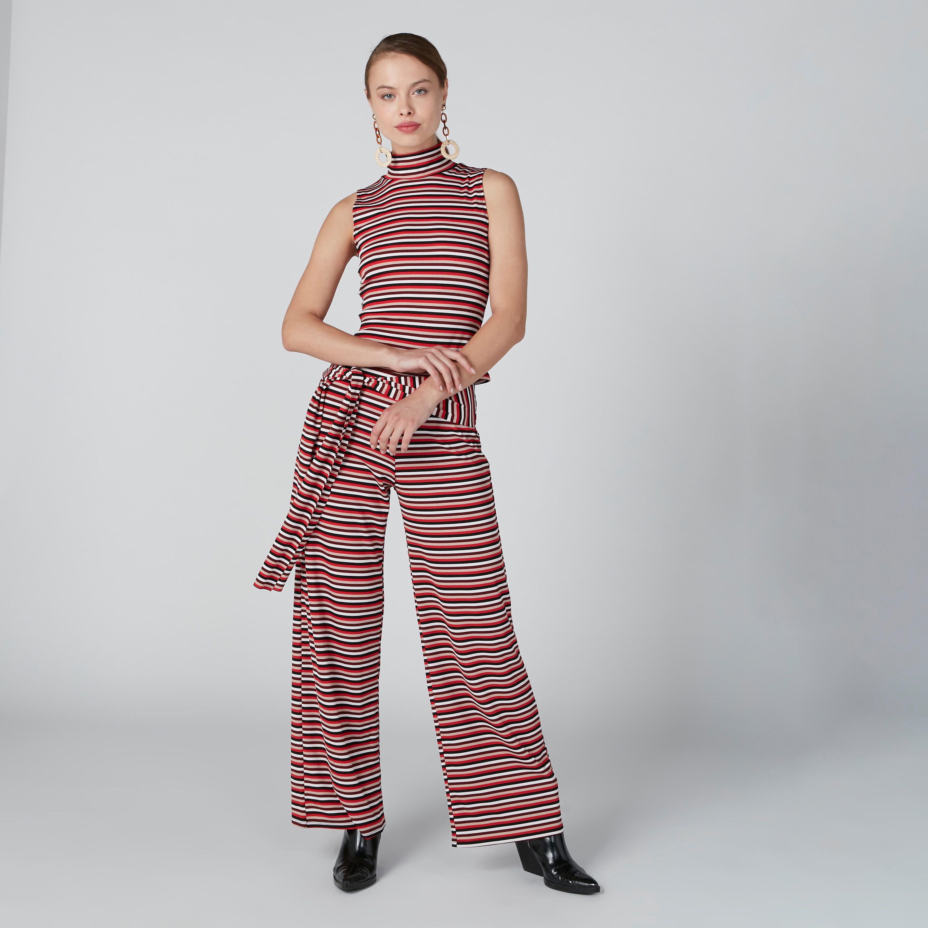 Striped Sleeveless Top with High Neck-women-clothing-shirtsandblouses-blouses-image-3