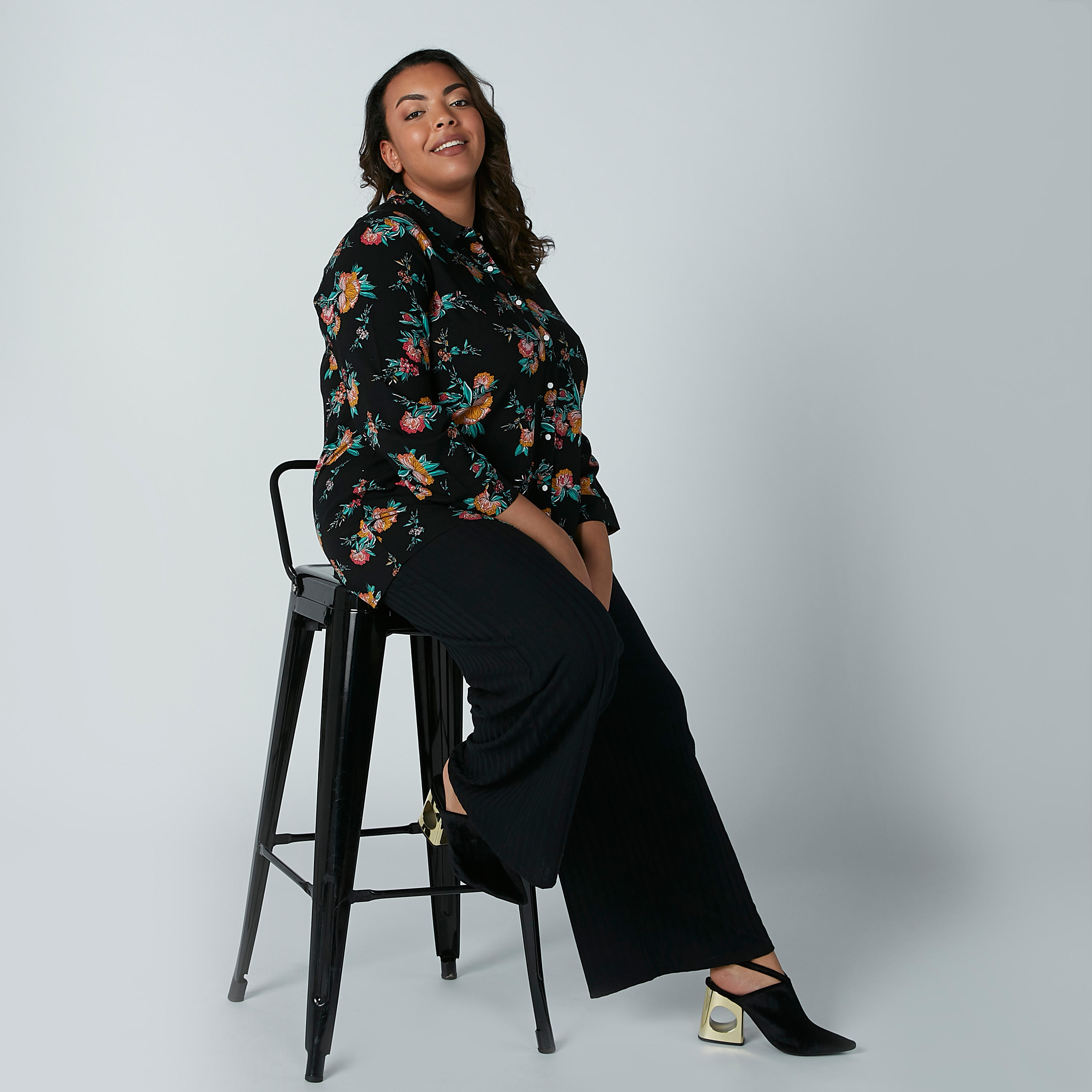 Textured Flexi Waist Palazzo Pants-women-clothing-bottoms-trousers-image-5