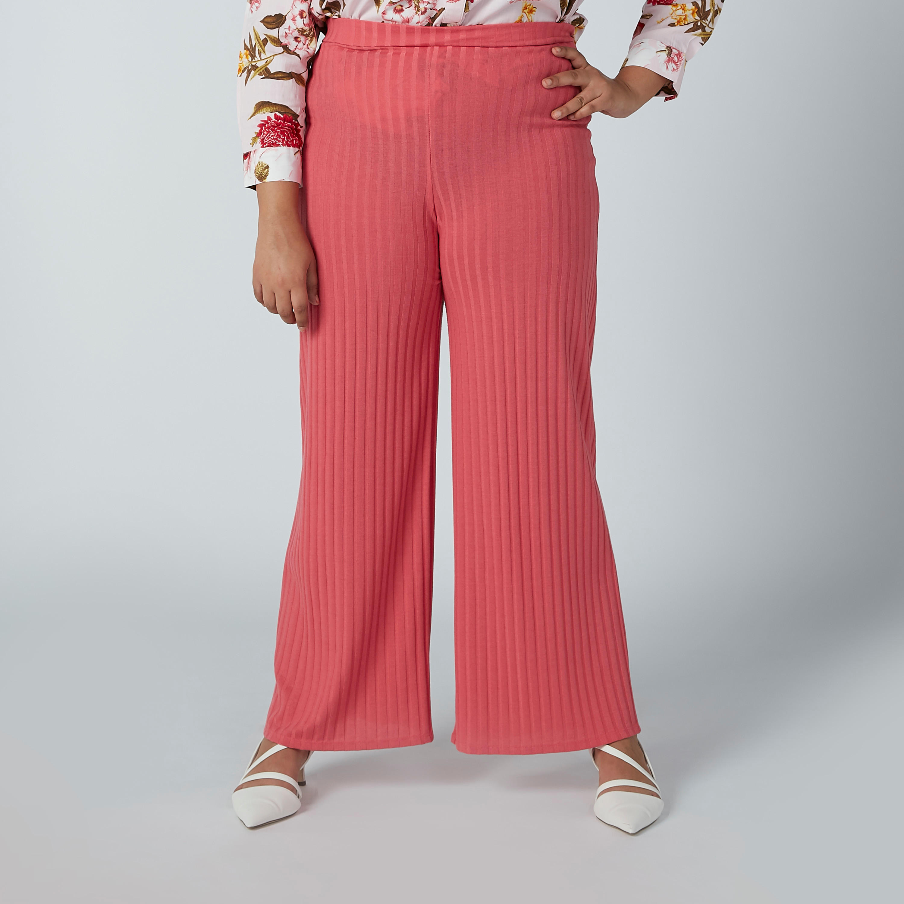 Textured Flexi Waist Palazzo Pants-women-clothing-bottoms-trousers-image-10