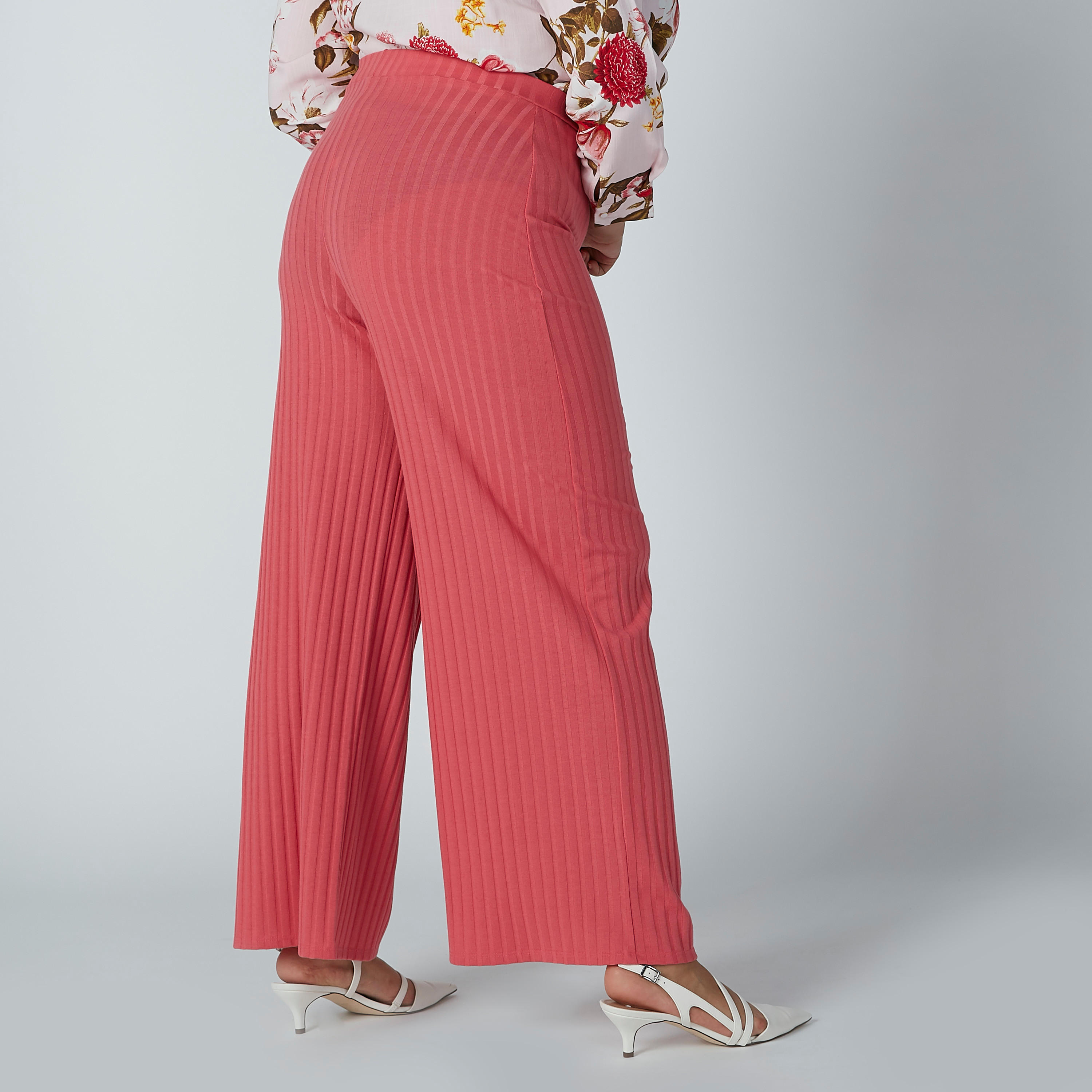 Textured Flexi Waist Palazzo Pants-women-clothing-bottoms-trousers-image-11