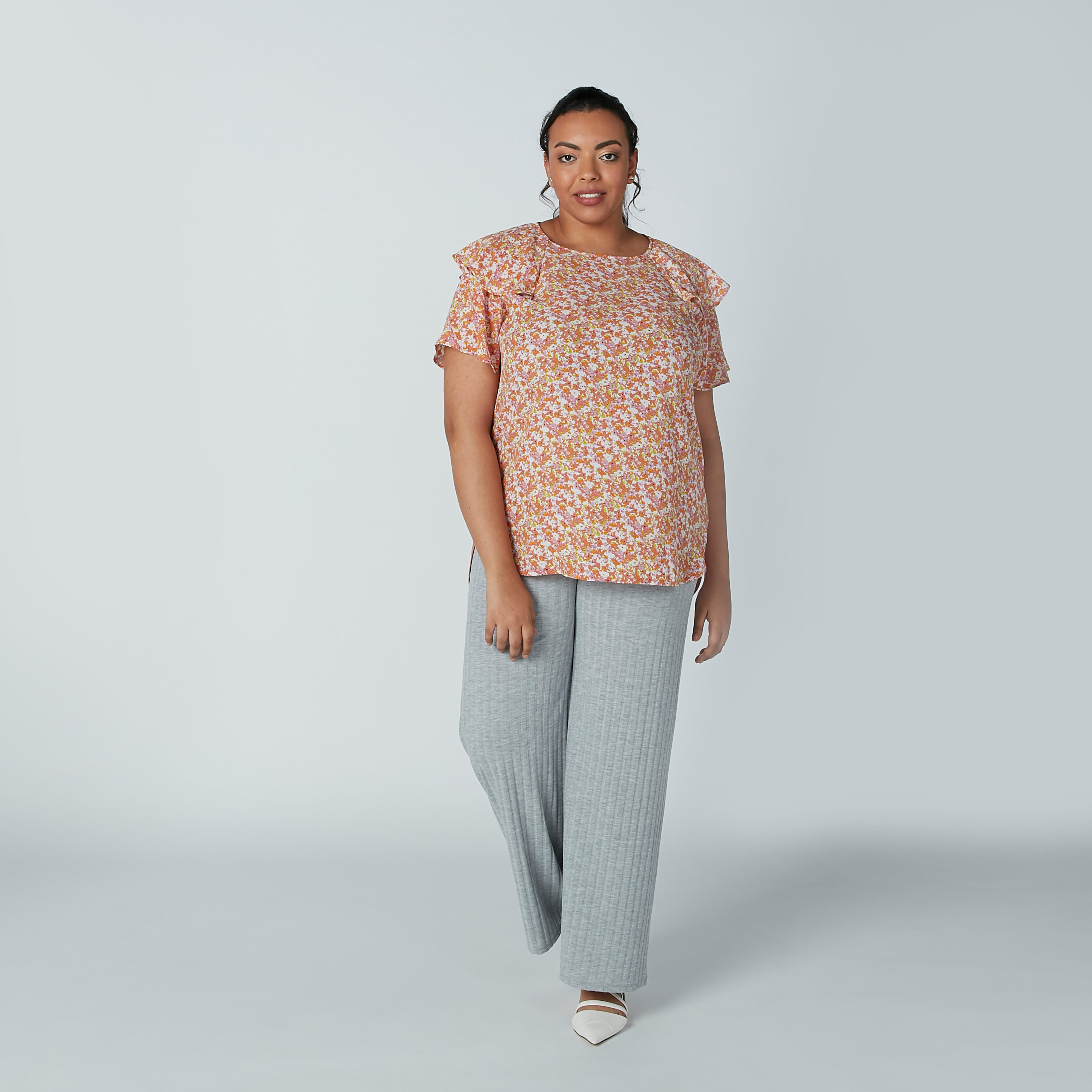 Textured Flexi Waist Palazzo Pants-women-clothing-bottoms-trousers-image-2