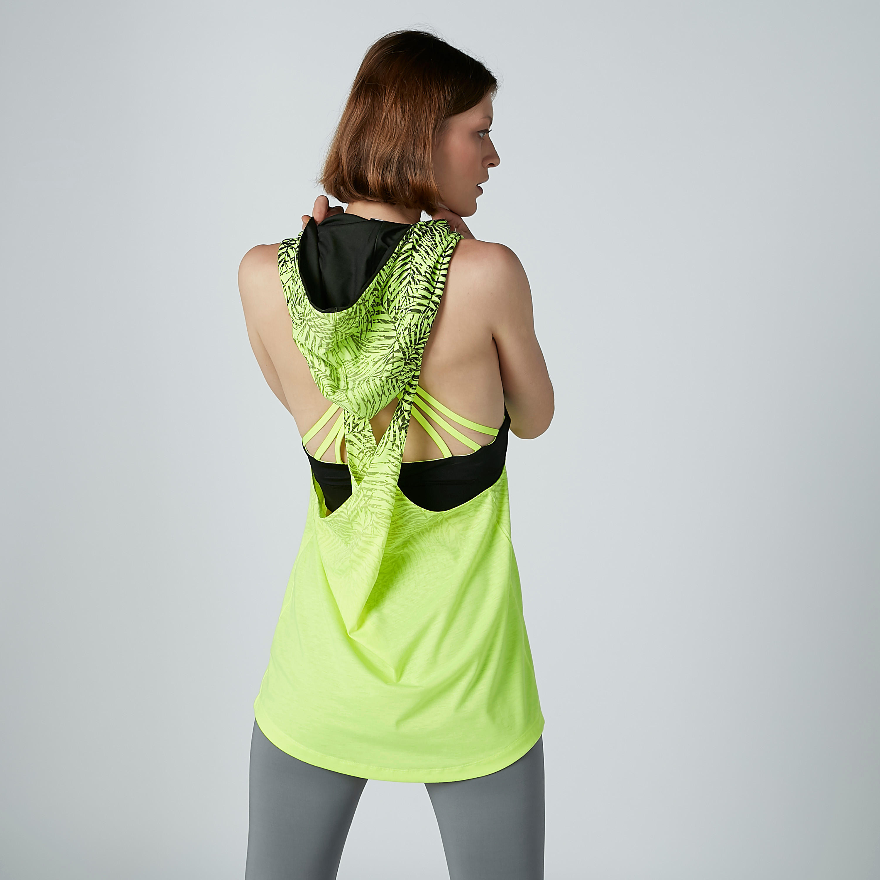 Printed Sleeveless T-shirt with Hood-women-clothing-sportswearandactivewear-tshirtsandvests-image-3
