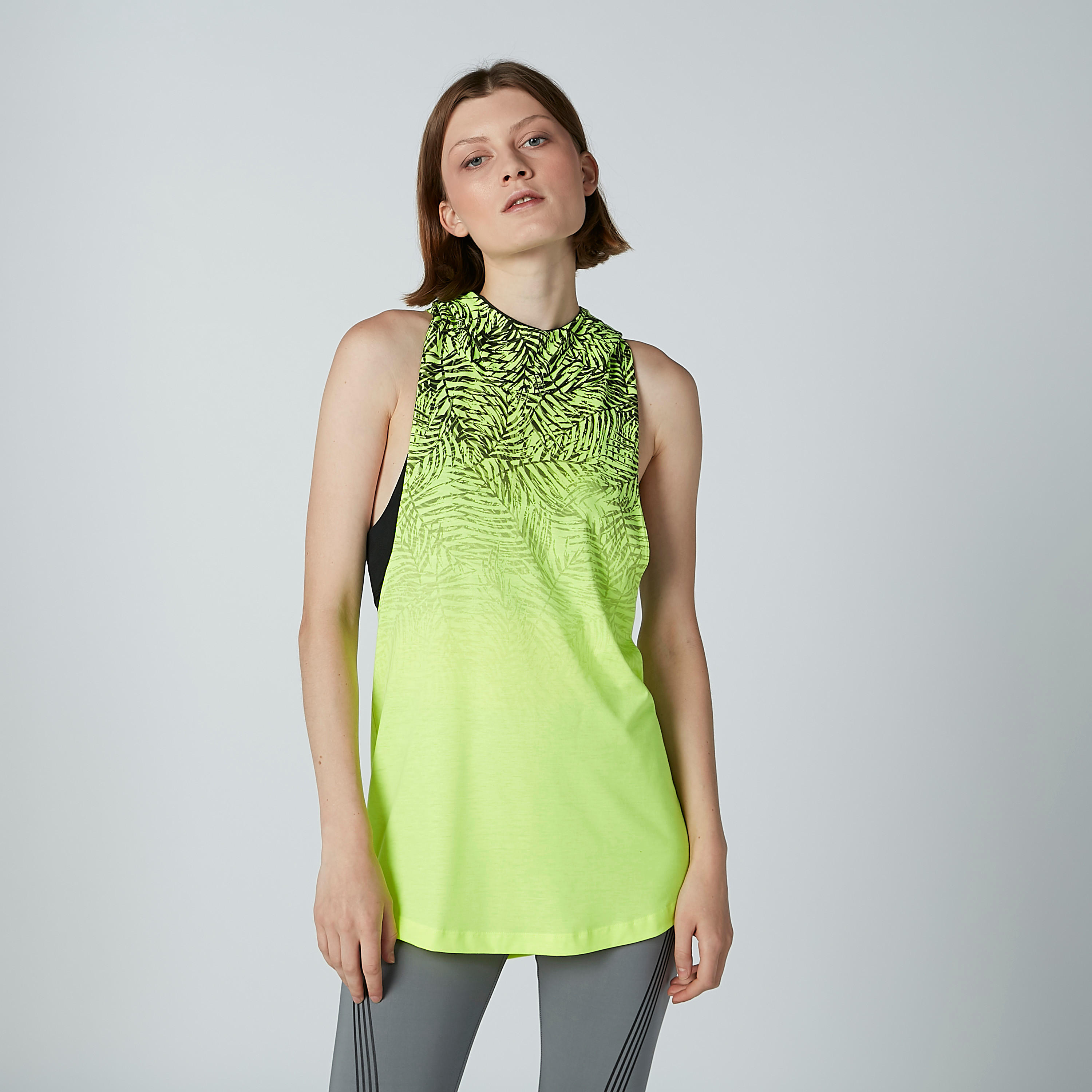 Printed Sleeveless T-shirt with Hood-women-clothing-sportswearandactivewear-tshirtsandvests-image-4