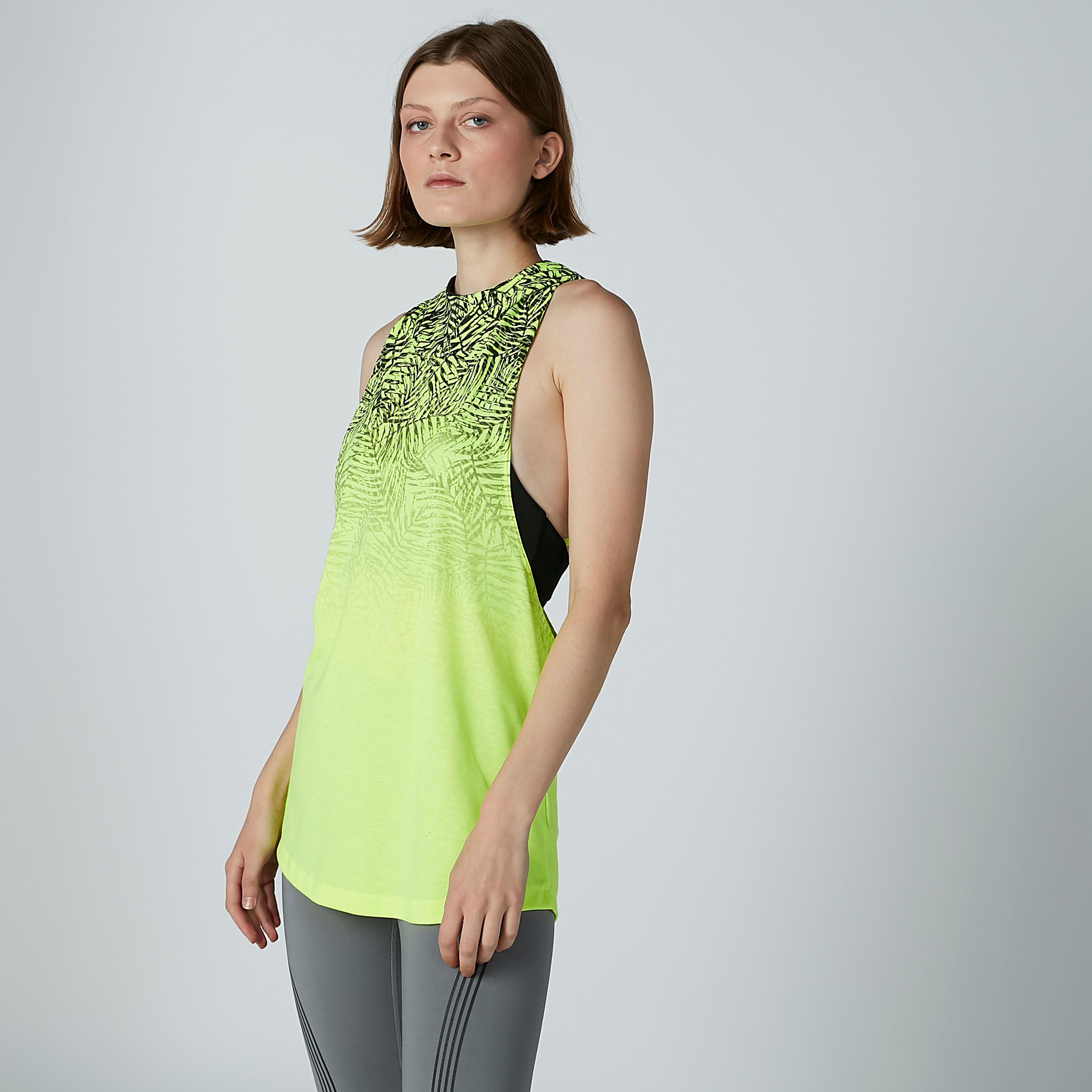 Printed Sleeveless T-shirt with Hood-women-clothing-sportswearandactivewear-tshirtsandvests-image-5