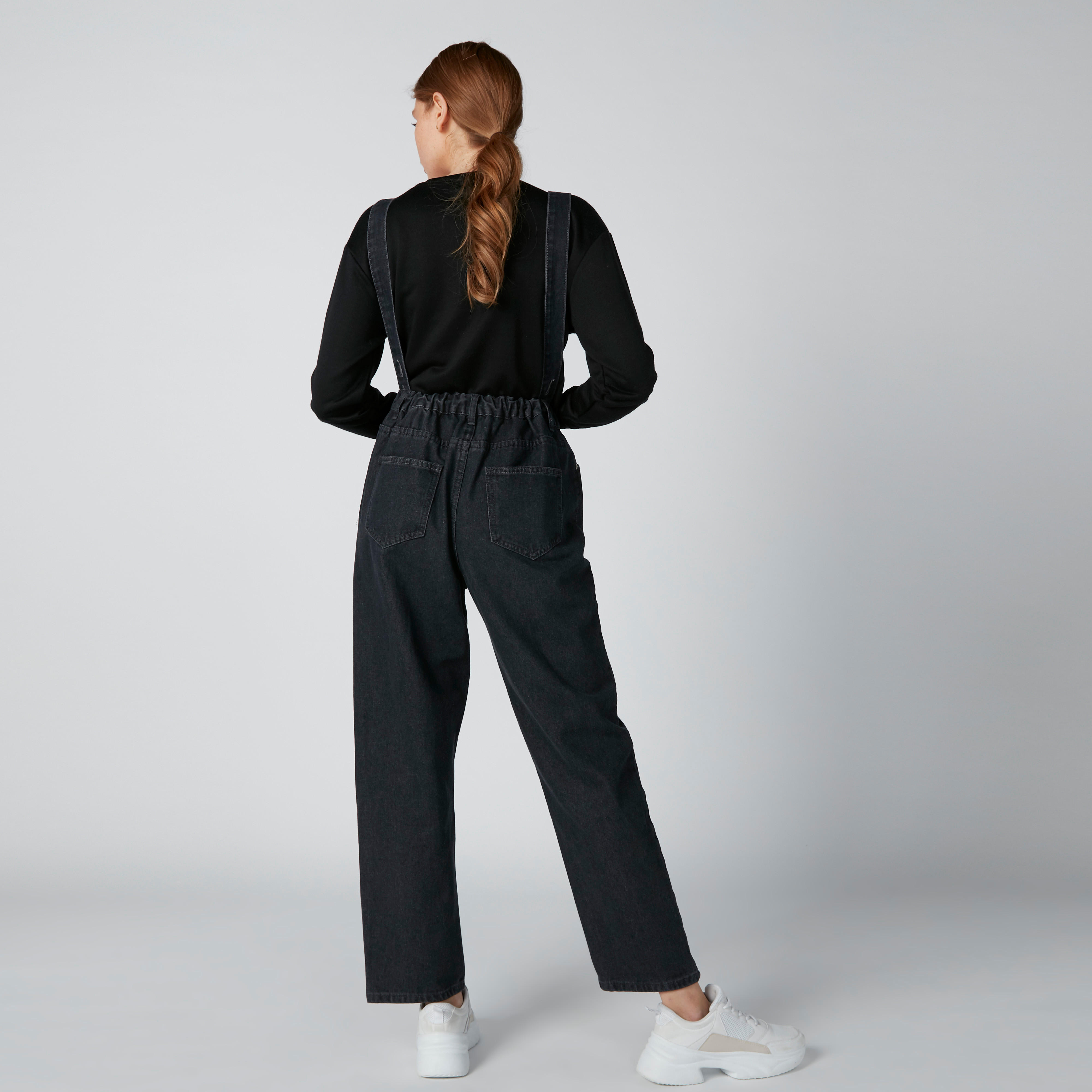 بنطال جينز بوي فريند بخصر متوسط الارتفاع وجيوب مع حمّالات-women-clothing-bottoms-jeans-image-2