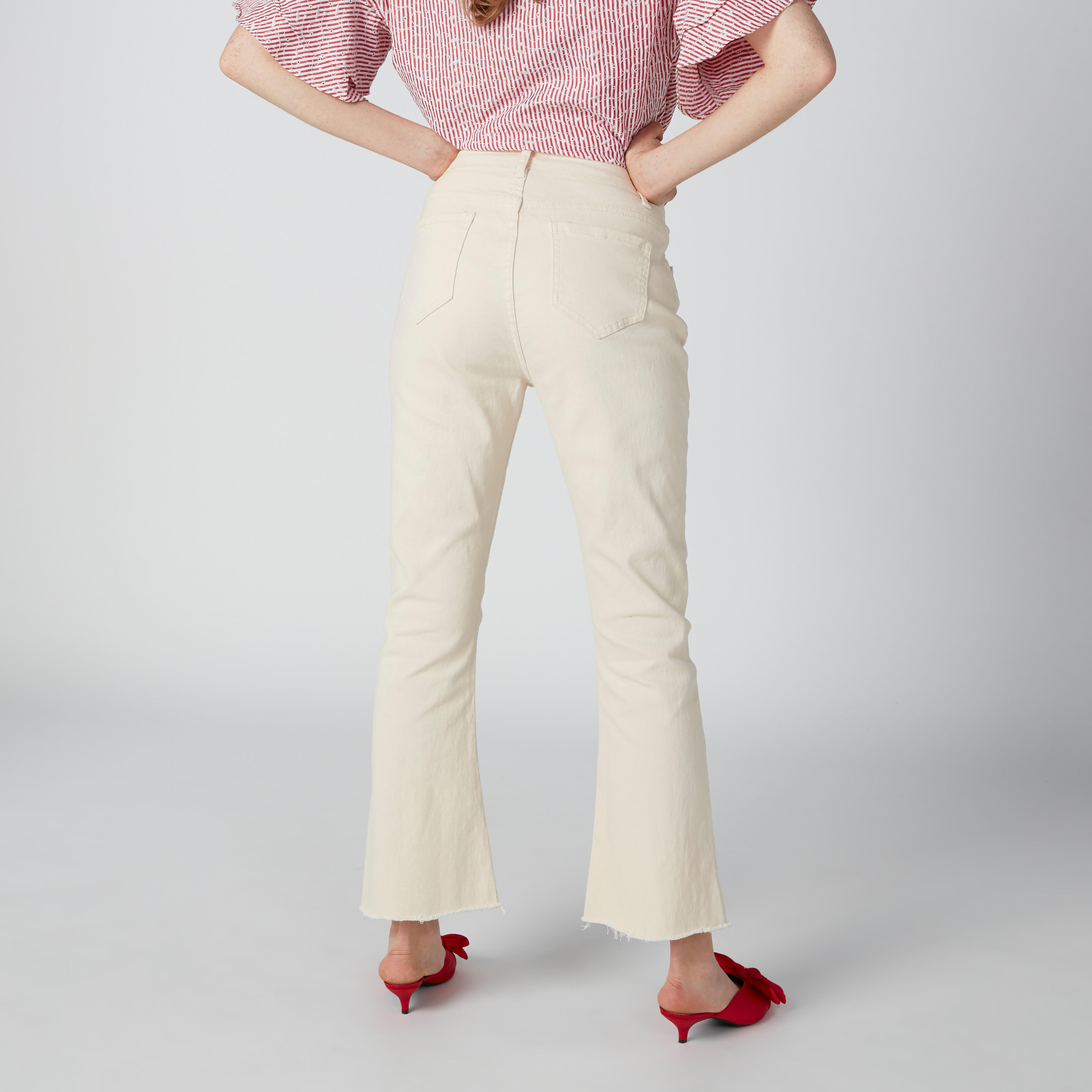 Full Length Mid-Waist Jeans with Pocket Detail and Frayed Grazers-women-clothing-bottoms-jeans-image-2