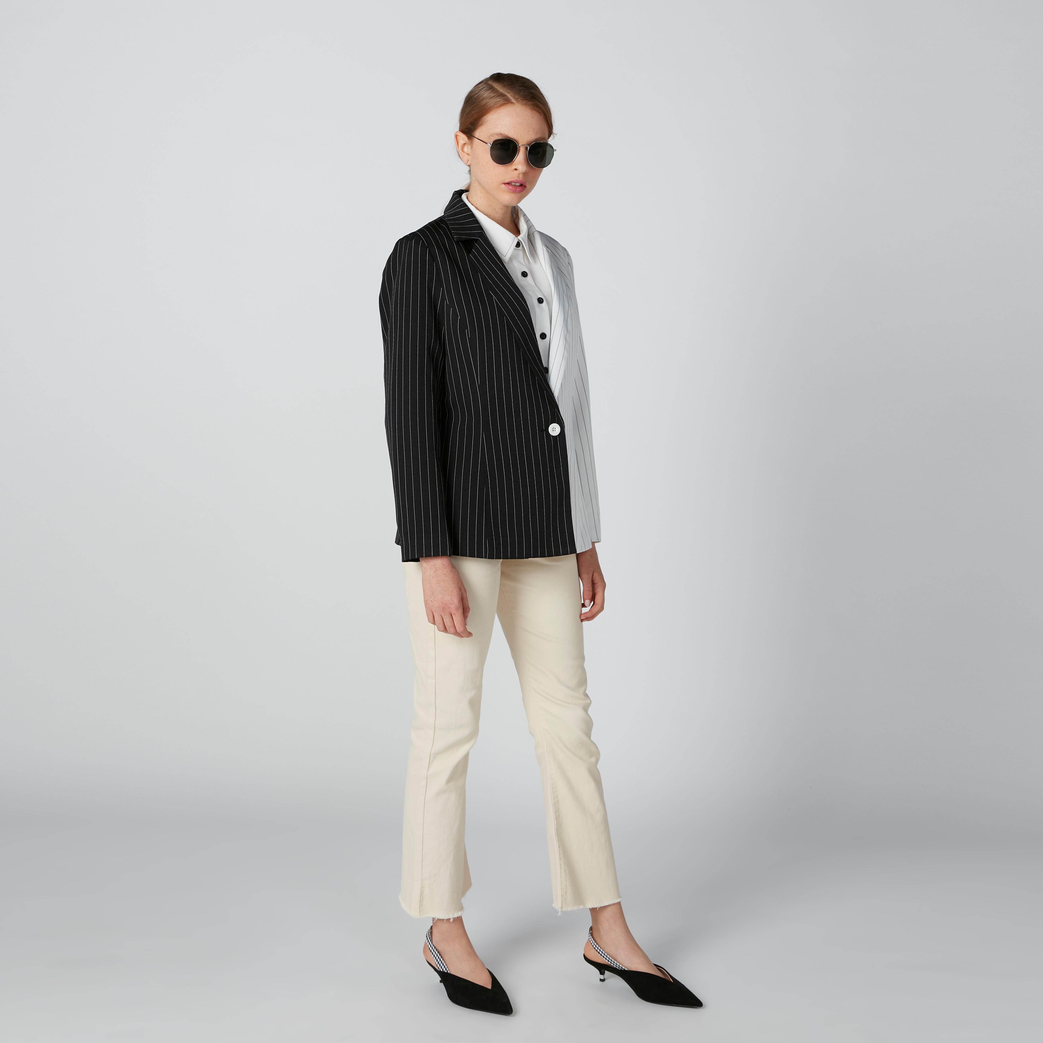 Lace Detail Shirt with Chest Pockets and Long Sleeves-women-clothing-shirtsandblouses-shirts-image-4