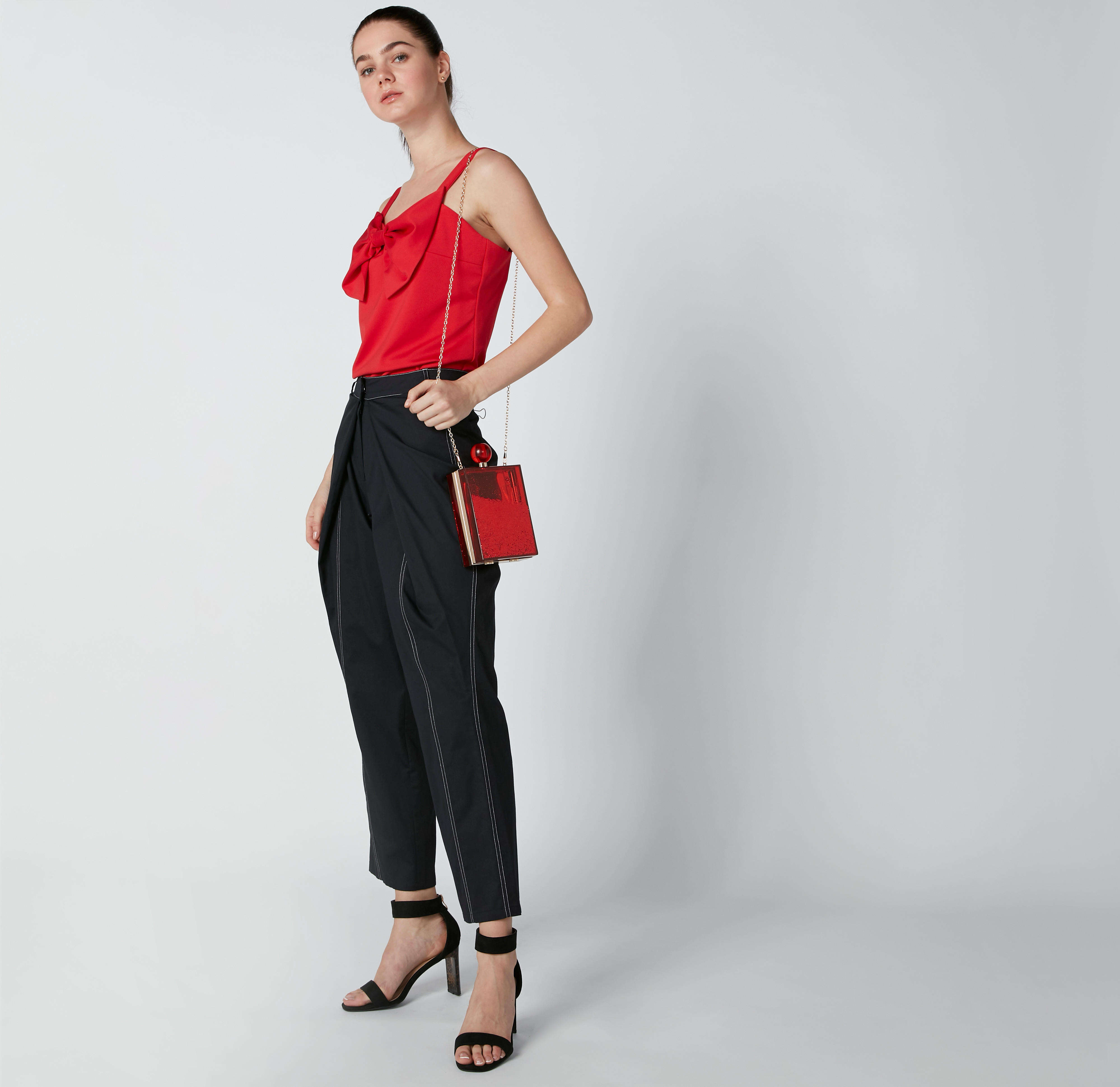 Sleeveless Top with Sweetheart Neck and Bow Detail-women-clothing-shirtsandblouses-blouses-image-3