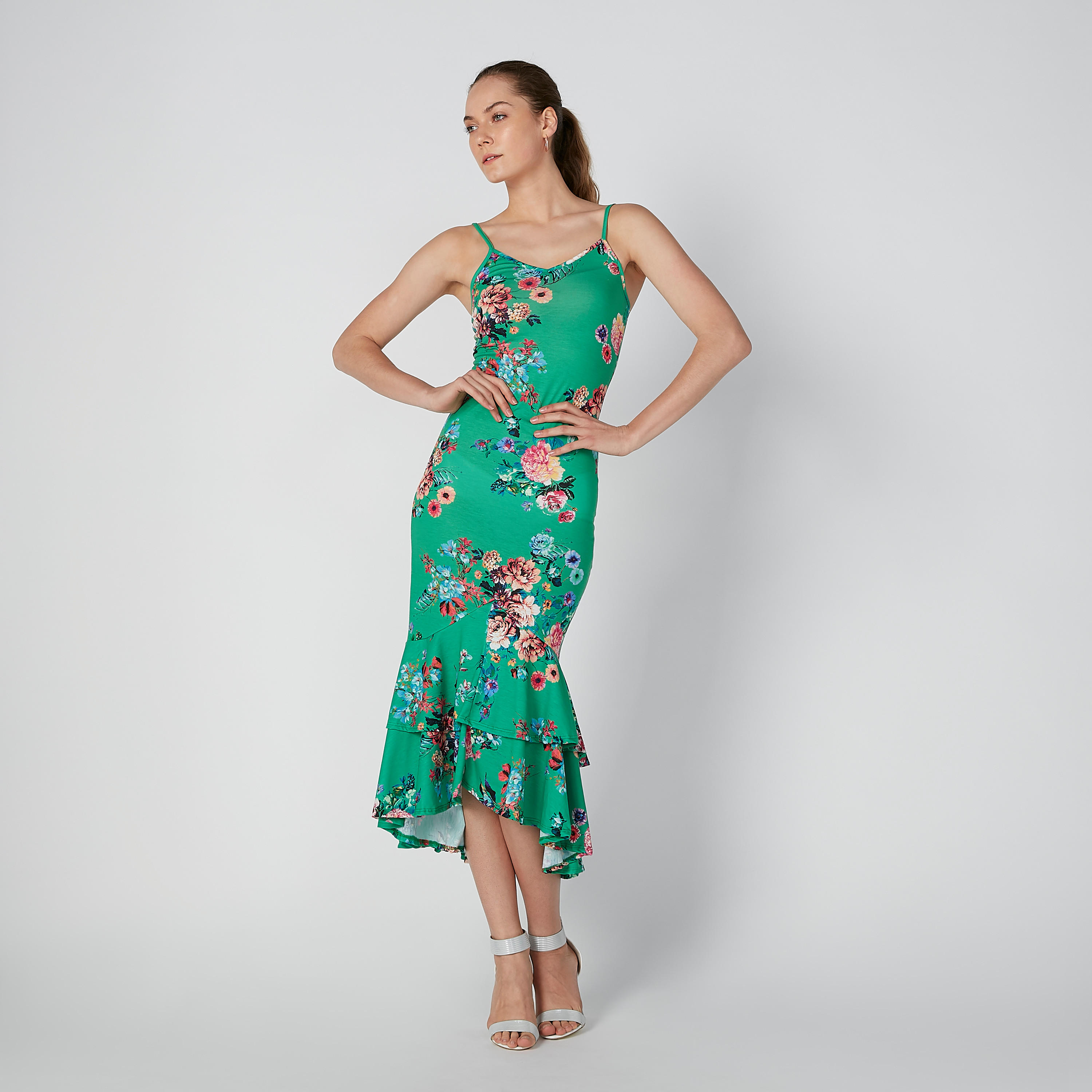 فستان متوسط الطول بحوّاف غير مستوية وحمّالات وطبعات-women-clothing-dresses-image-2