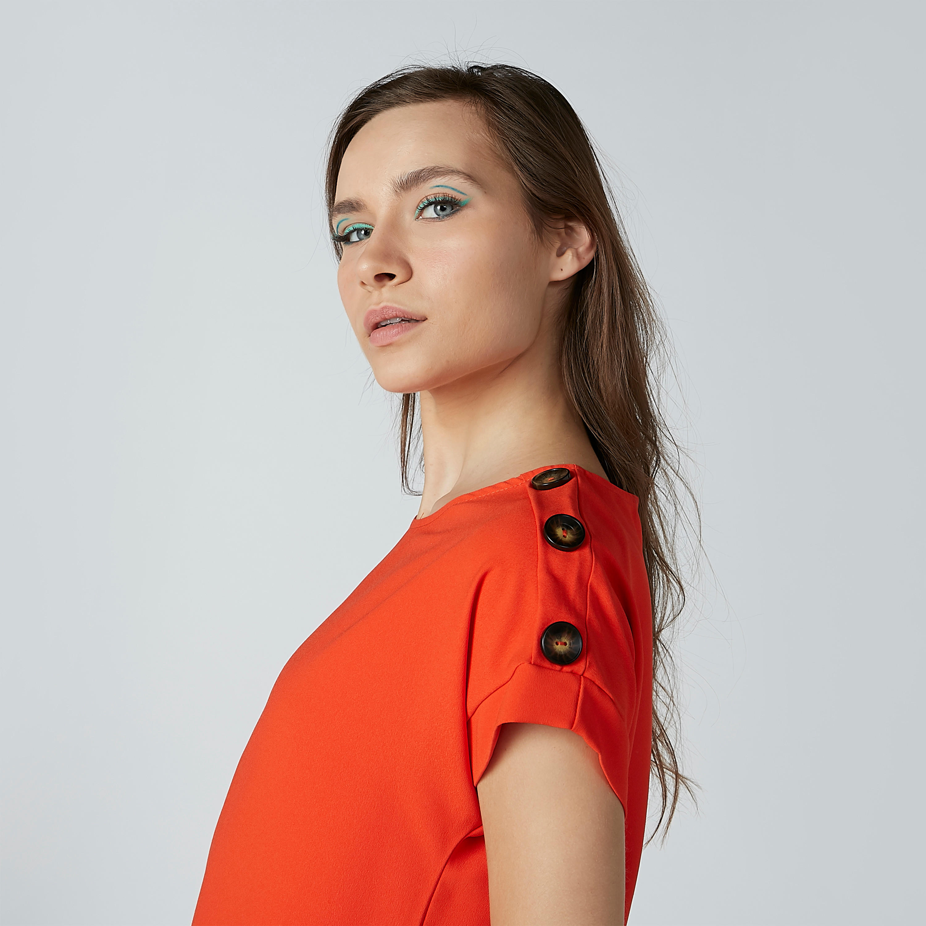 Solid Top with Extended Sleeves and Button Detail-women-clothing-shirtsandblouses-blouses-image-2