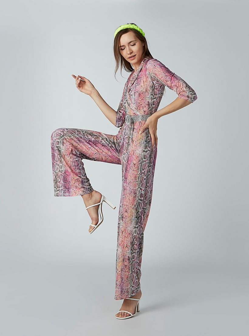 أفرول بأكمام 3/4 وأربطة وطبعات-women-clothing-jumpsuits-image-1