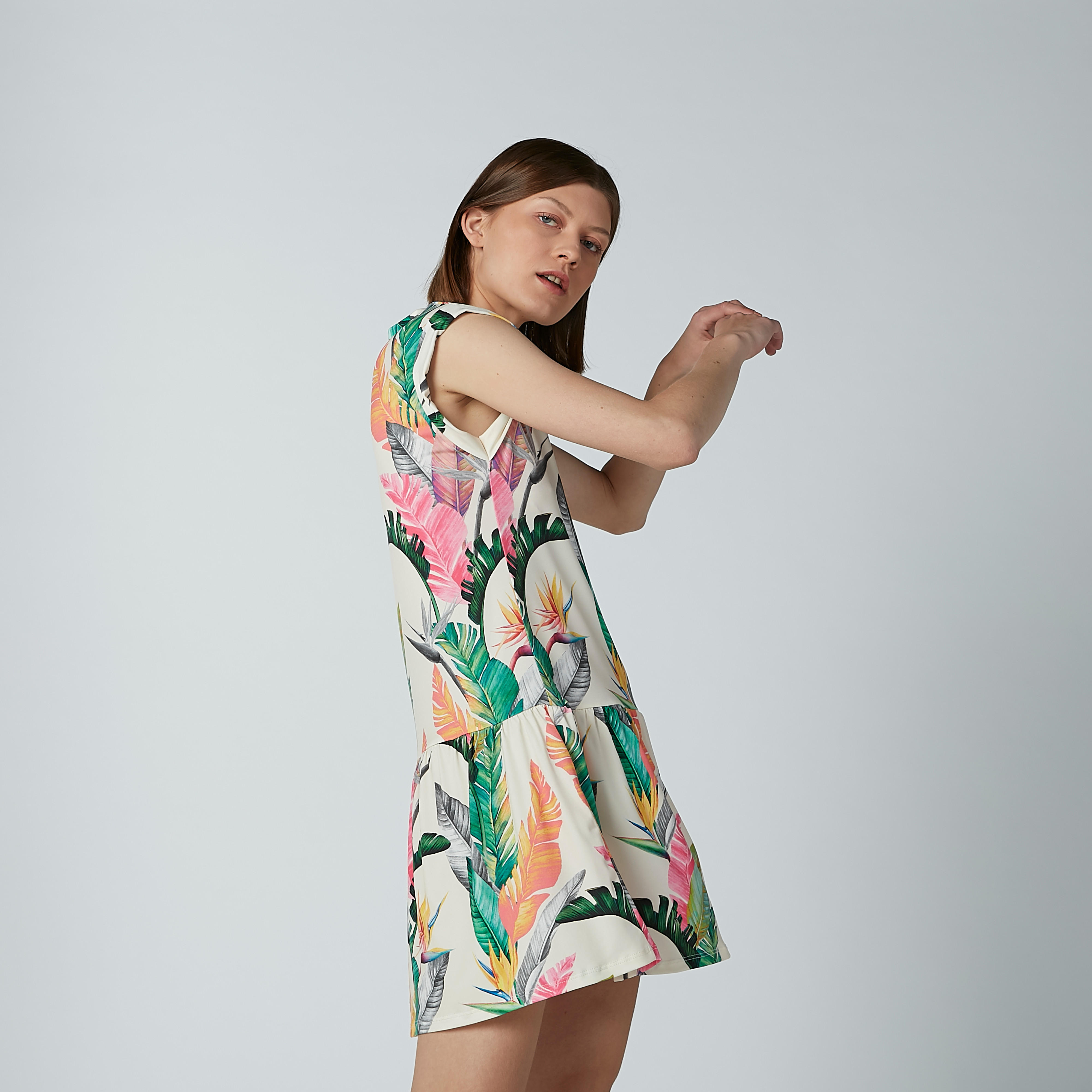 فستان بياقة مستديرة وأكمام متصلة وطبعات-women-clothing-dresses-image-2