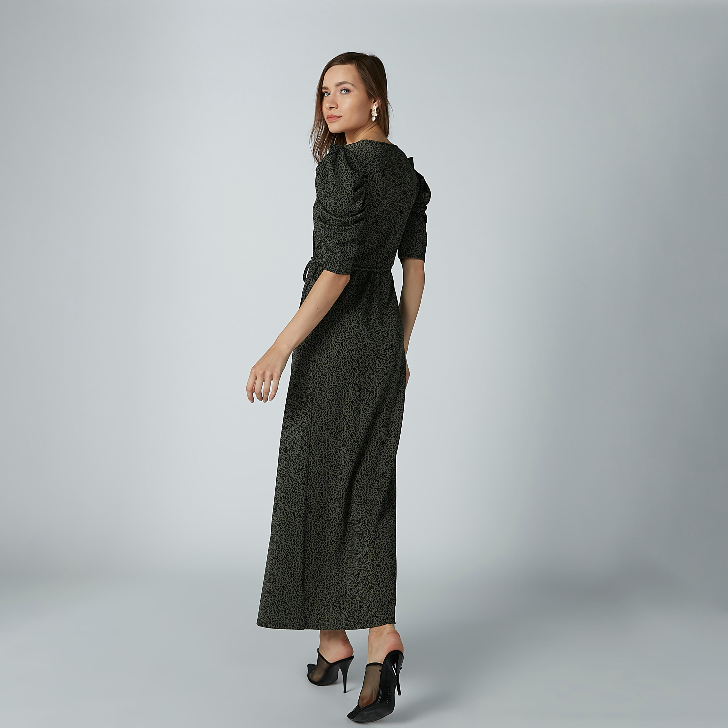فستان طويل ملفوف بأكمام قصيرة وأربطة-women-clothing-dresses-image-3