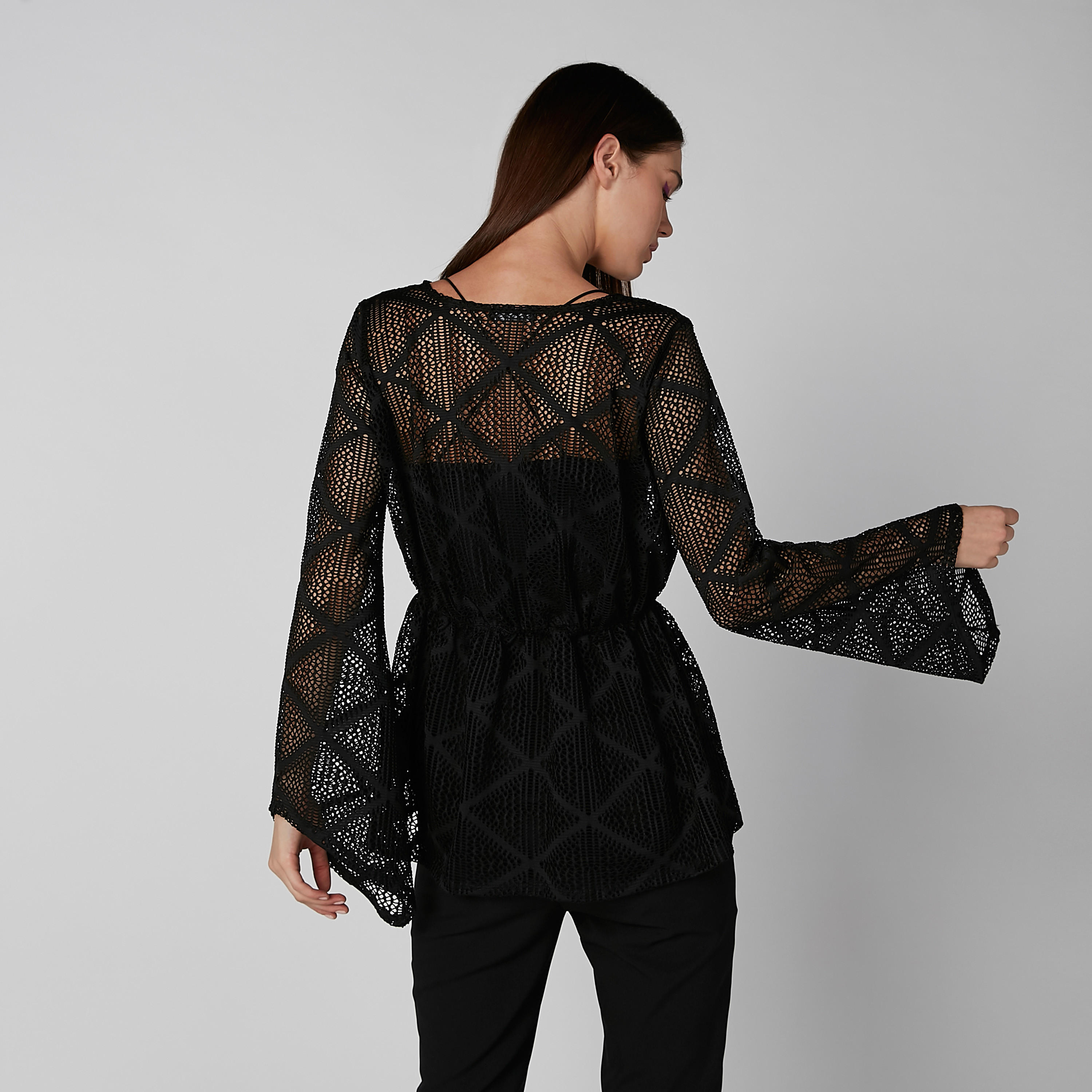 Lace Top with Long Sleeves and Tie Ups-women-clothing-shirtsandblouses-blouses-image-4