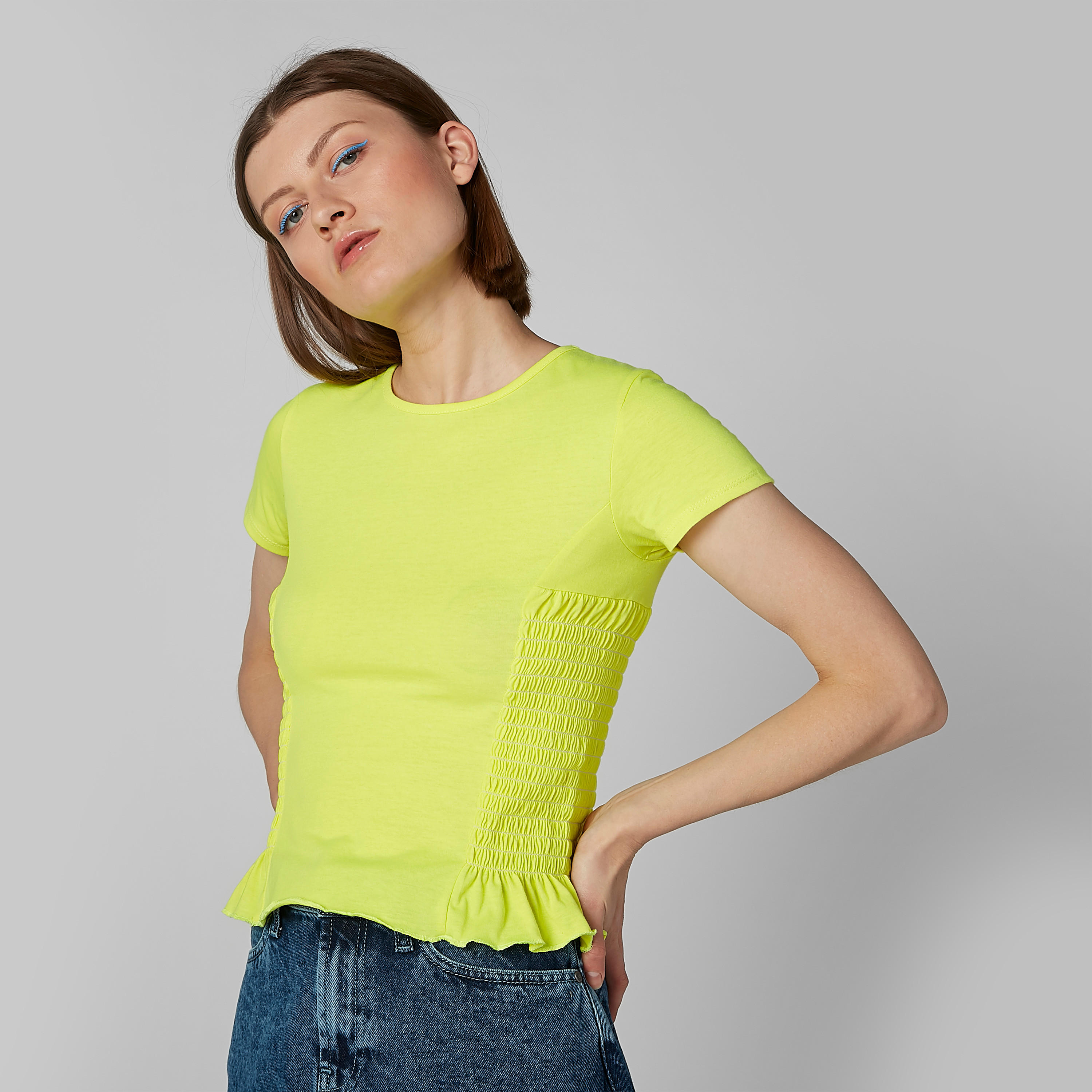 بلوزة بارزة الملمس بتطريز-women-clothing-tshirts-image-2
