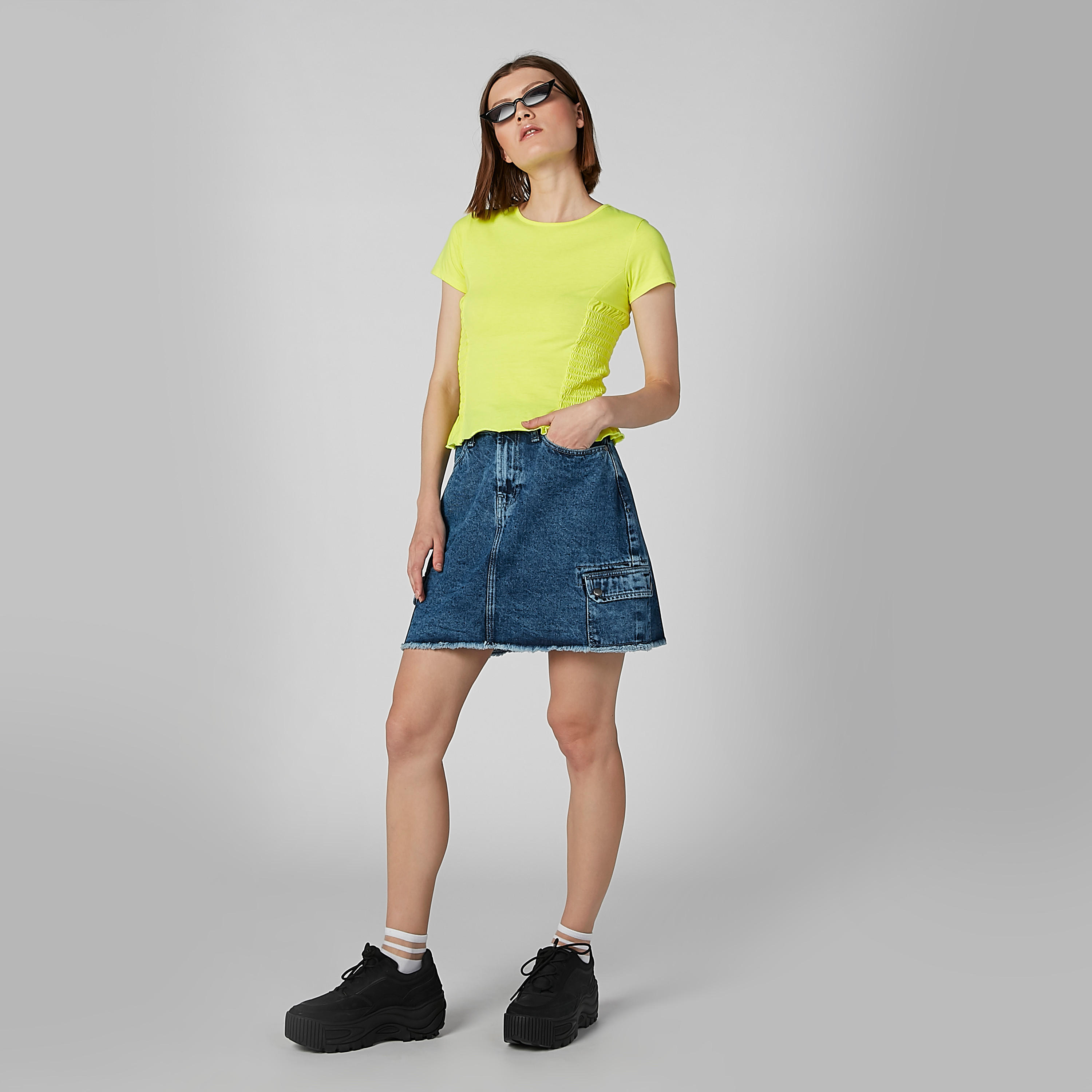 بلوزة بارزة الملمس بتطريز-women-clothing-tshirts-image-5