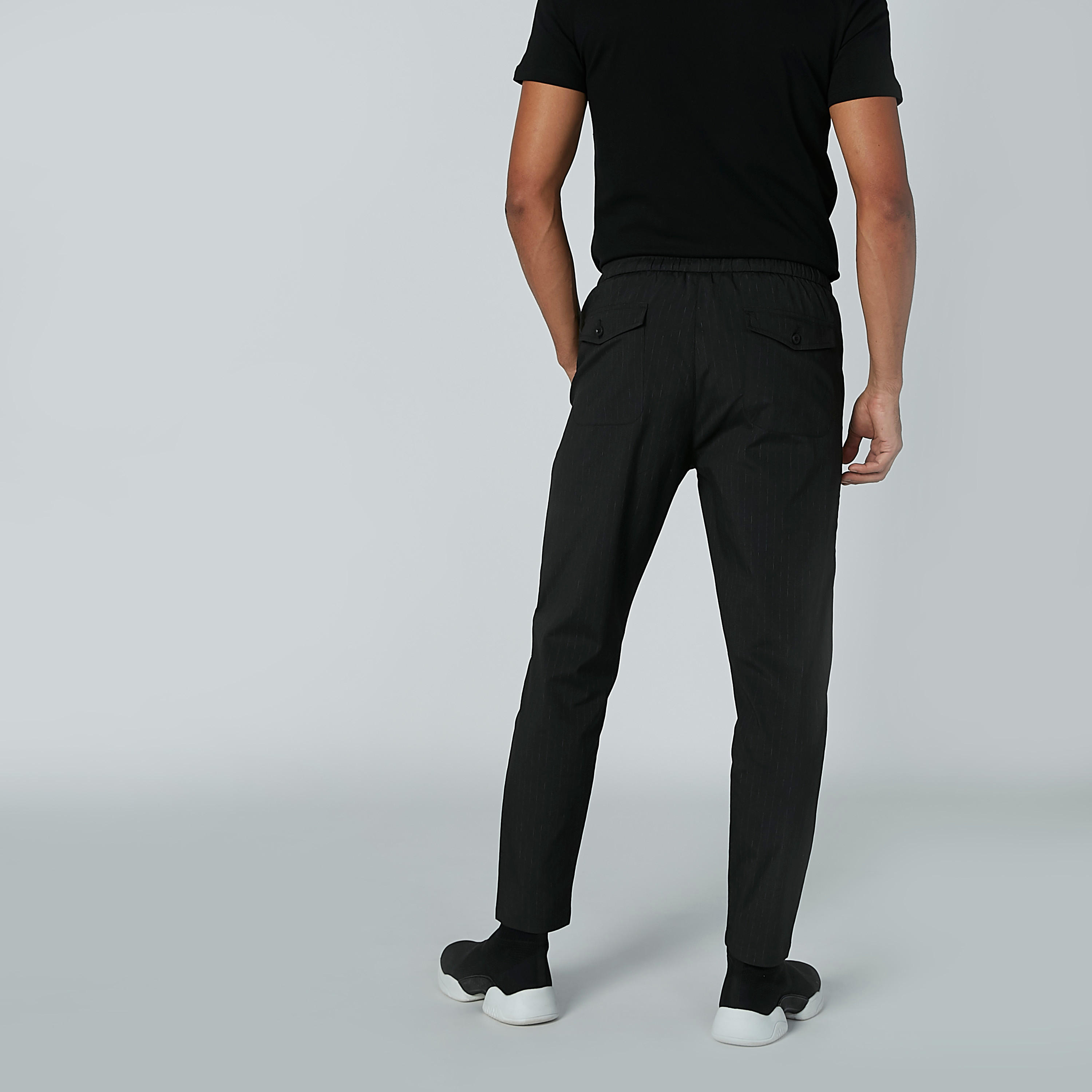بنطال سادة بجيوب ورباط-men-clothing-bottoms-trousersandchinos-trousers-image-1