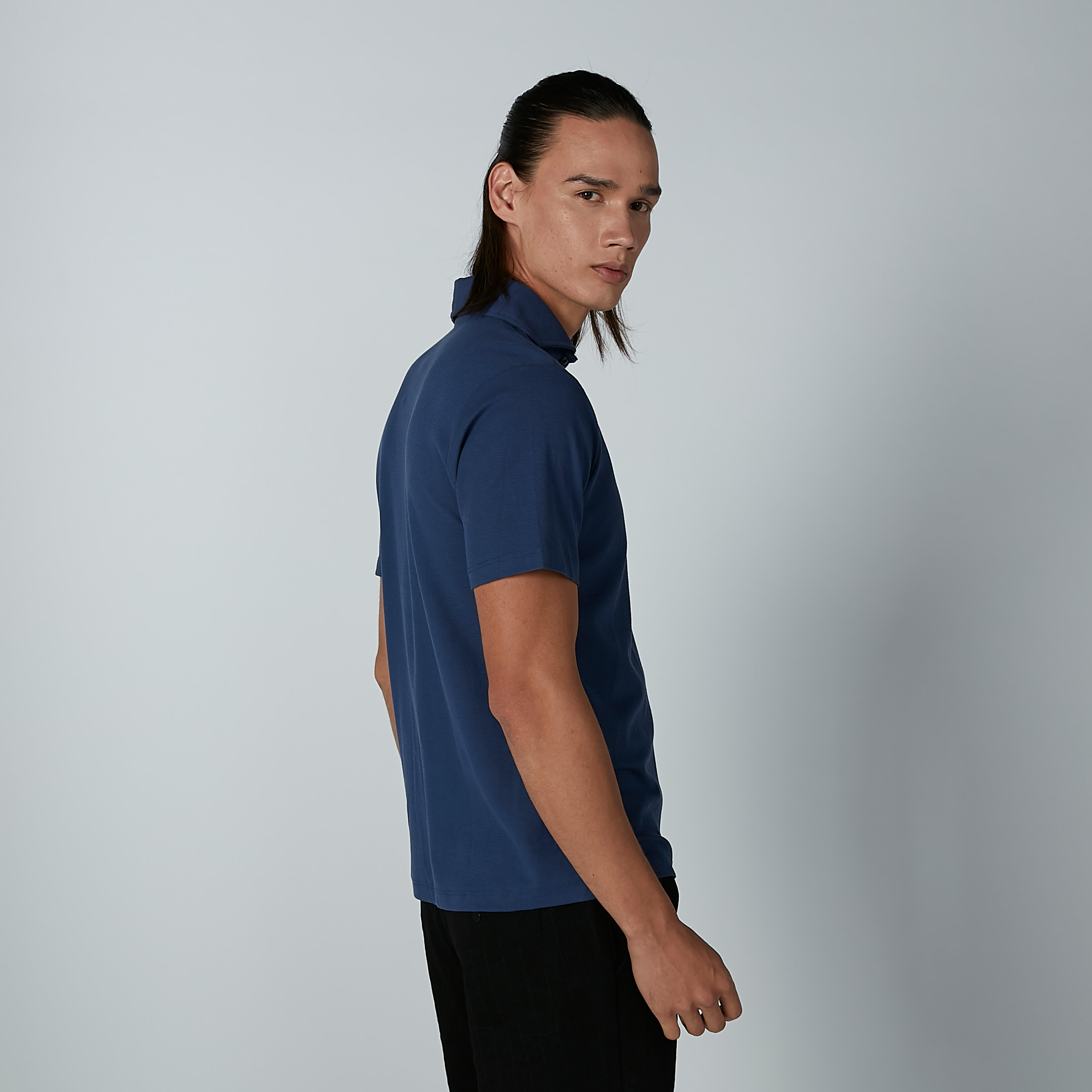 تيشيرت سادة بياقة بولو وأكمام قصيرة-men-clothing-tshirtsandpolos-polos-image-4