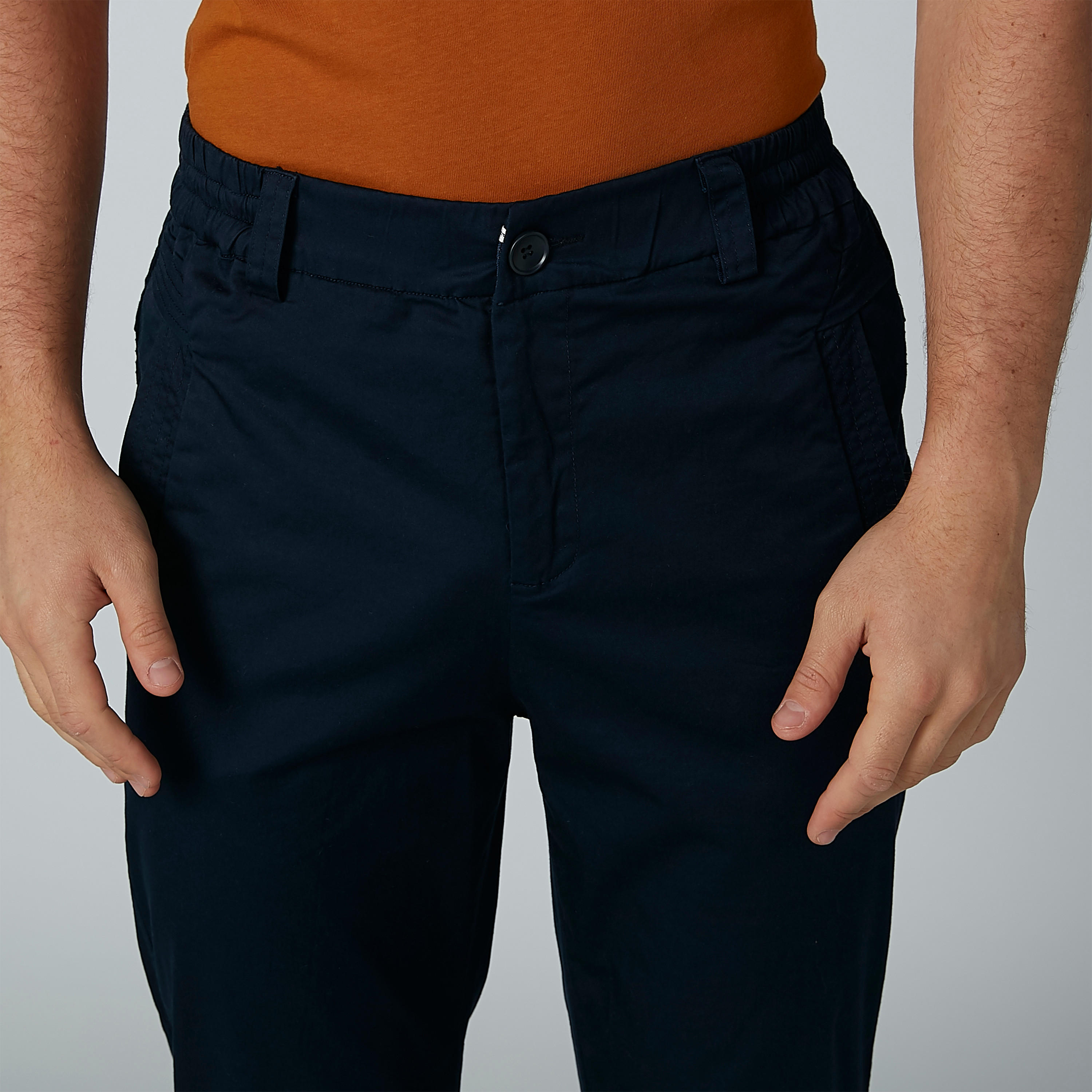 بنطال سادة بحوّاف مطويّة وزر إغلاق-men-clothing-bottoms-trousersandchinos-trousers-image-2