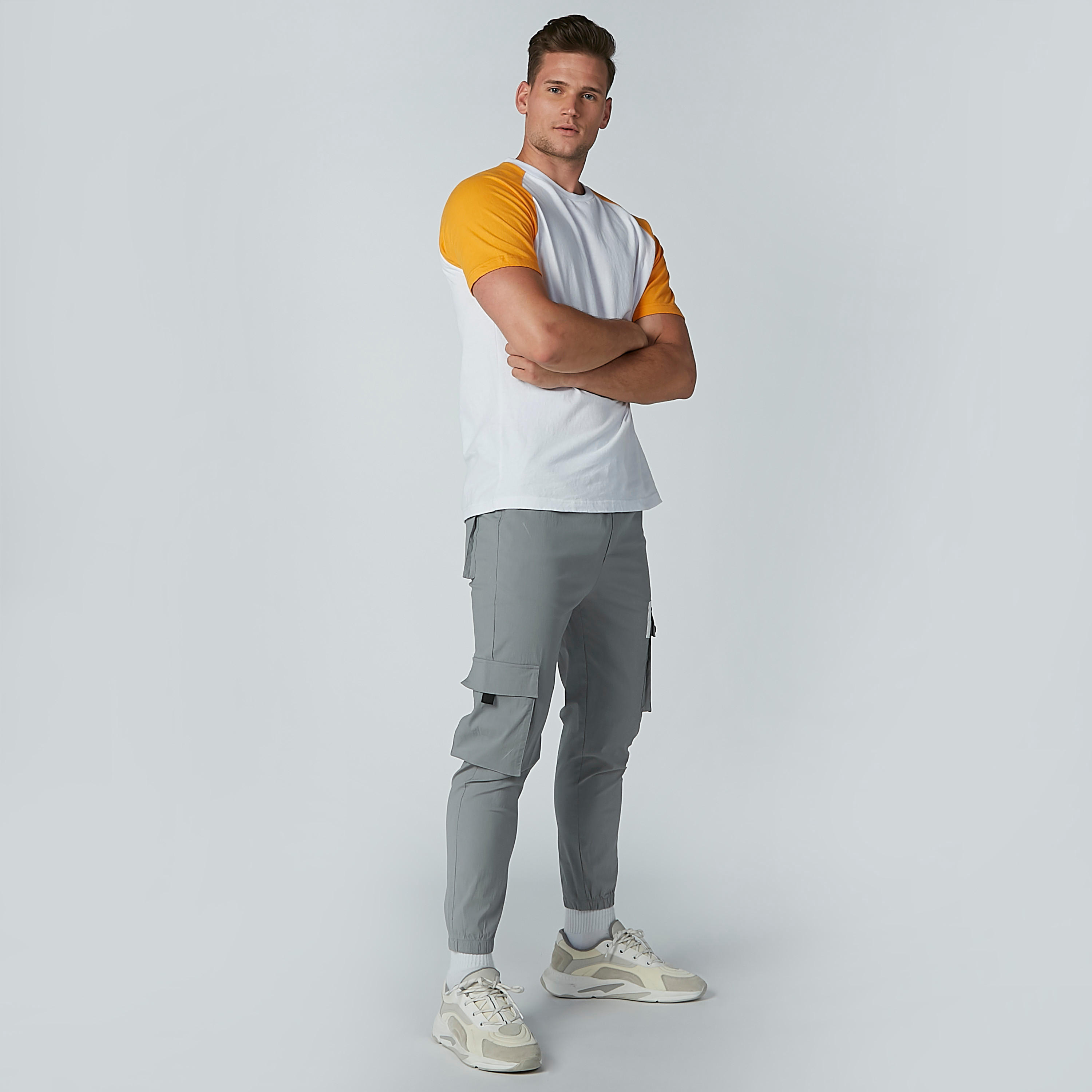 Plain Flexi Joggers with Pocket Detail and Elasticised Hem-men-clothing-bottoms-joggers-image-6