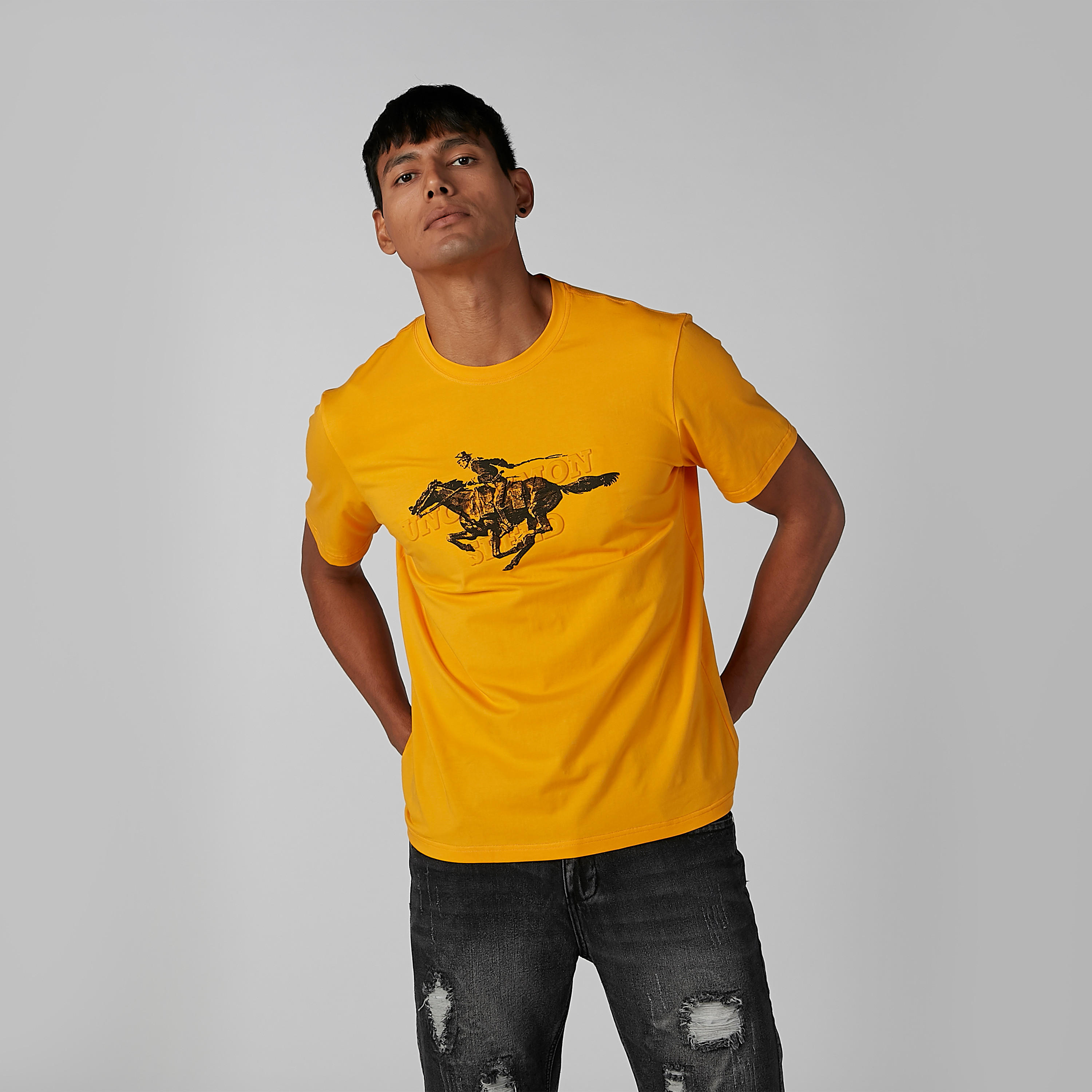Printed T-shirt with Round Neck and Short Sleeves-men-clothing-tshirtsandpolos-tshirts-image-3