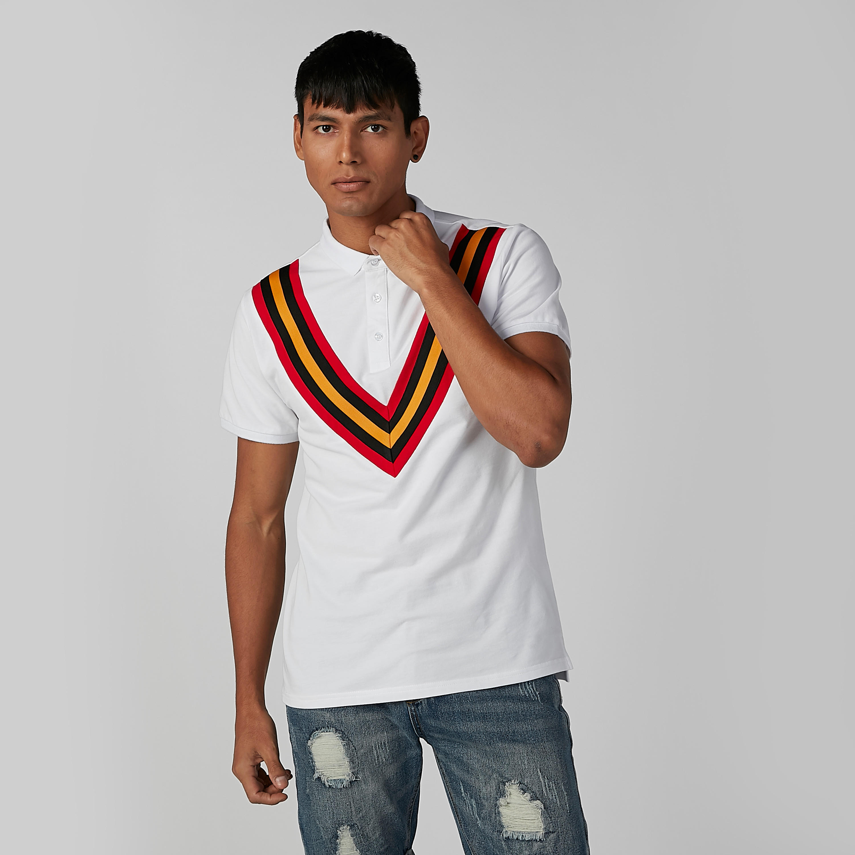 تيشيرت مقلّم بياقة بولو وأكمام قصيرة-men-clothing-tshirtsandpolos-polos-image-3