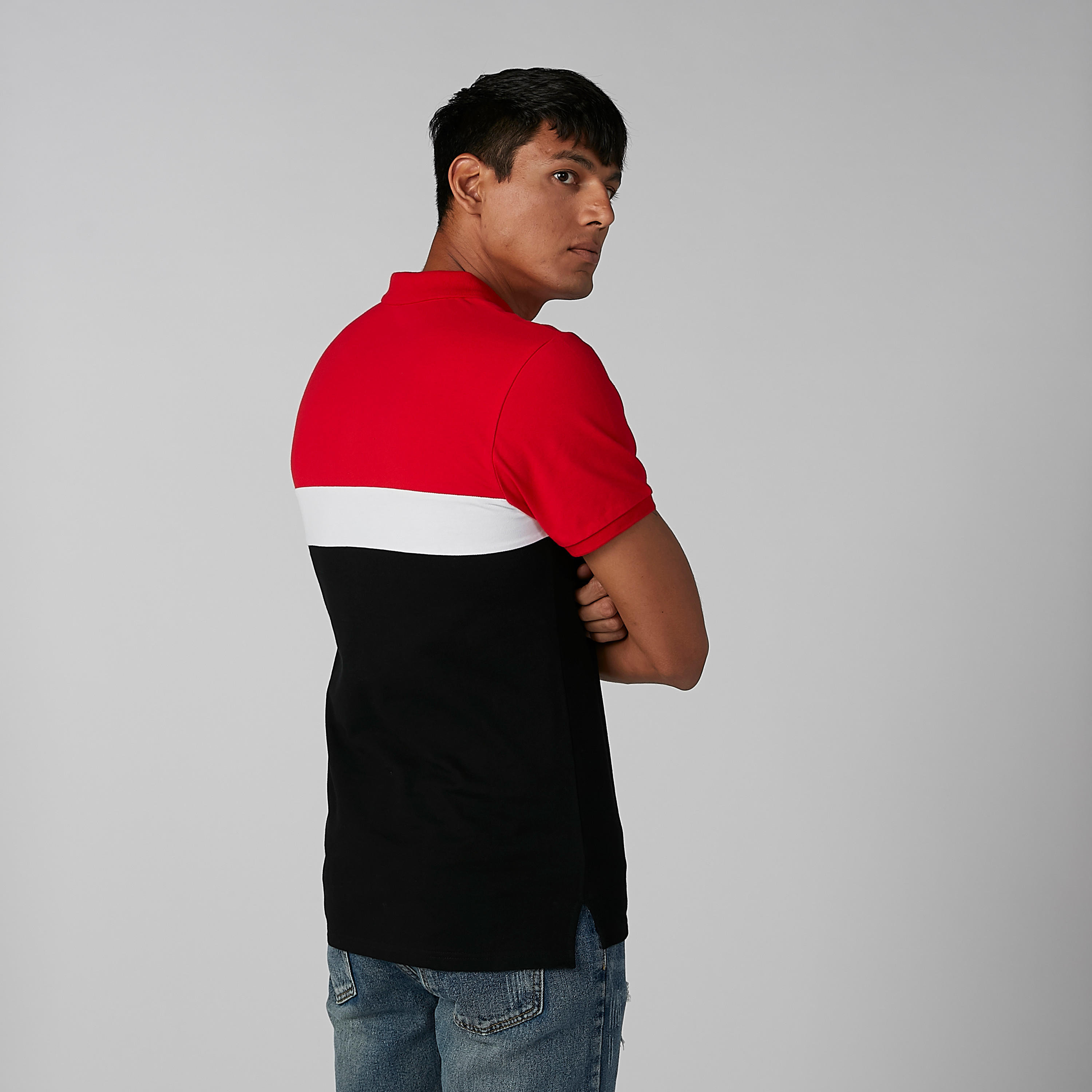 تيشيرت سادة بياقة بولو بأكمام قصيرة-men-clothing-tshirtsandpolos-polos-image-4