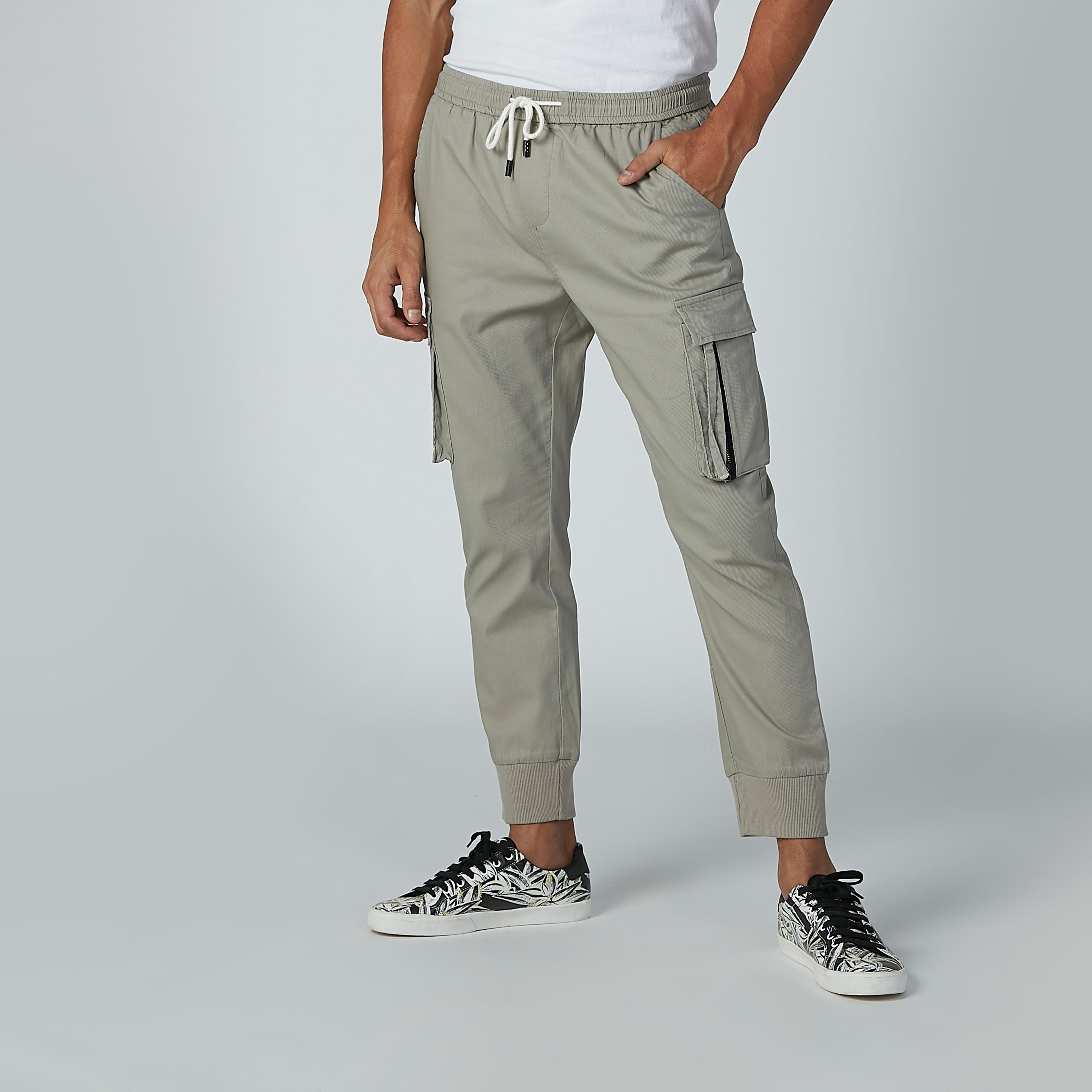 Solid Jog Pants with Pocket Detail and Drawstring-men-clothing-bottoms-joggers-image-1