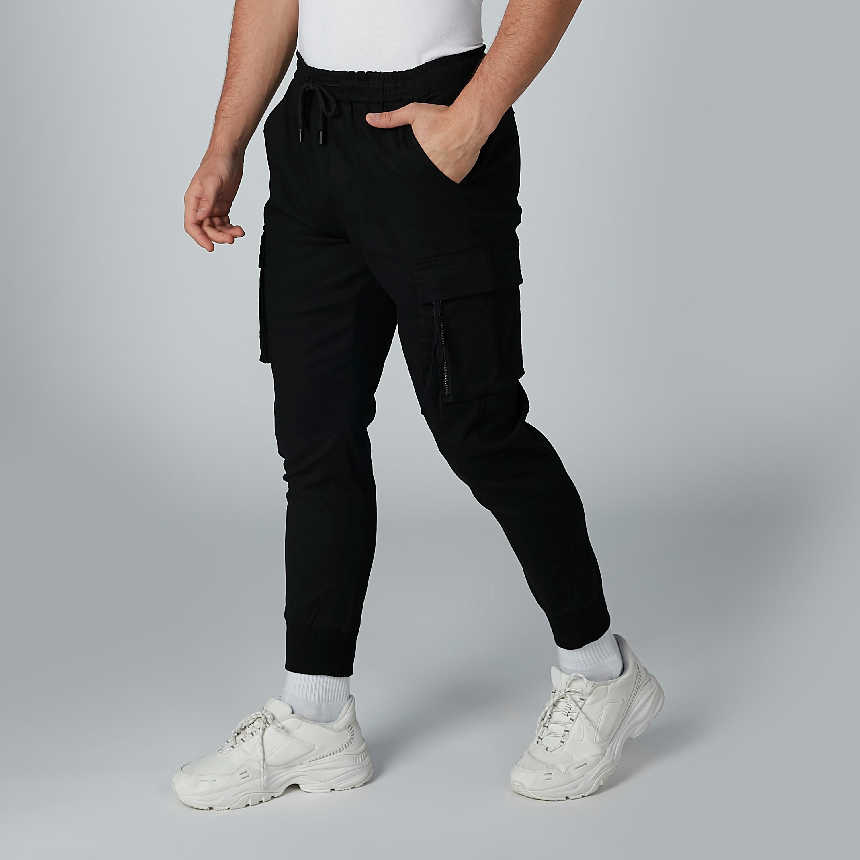 بنطال رياضي سادة برباط وجيوب-men-clothing-bottoms-joggers-image-5