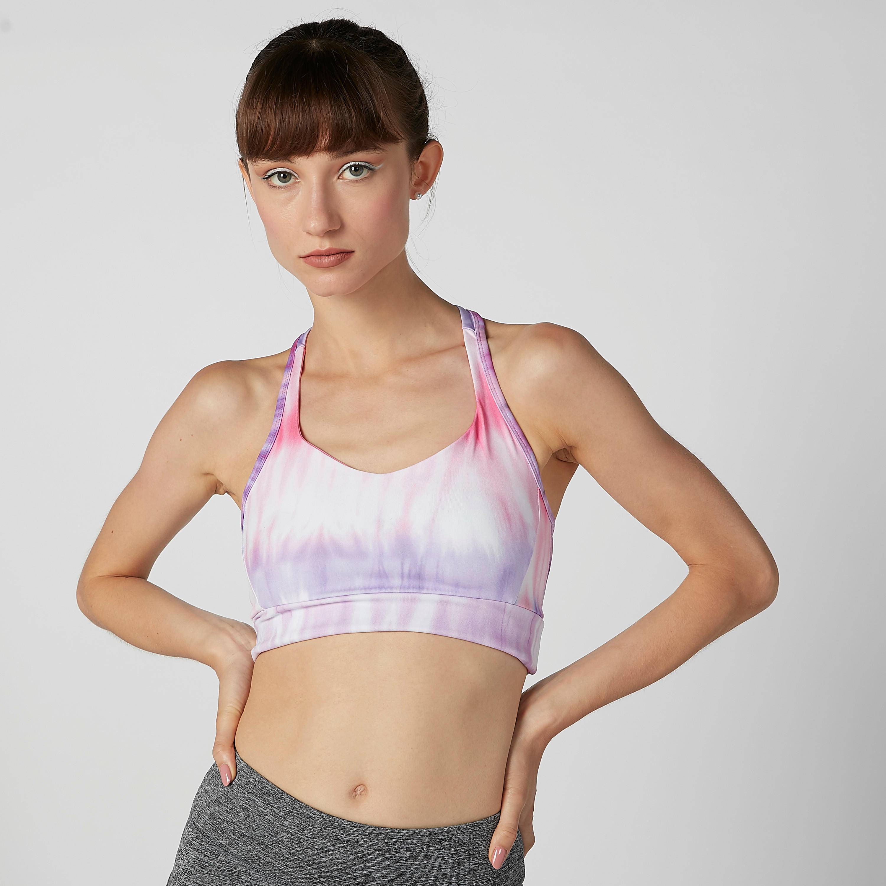 صدرية رياضية بطبعات و بتصميم متقاطع من الخلف-sports-women-clothing-sportsbras-image-1