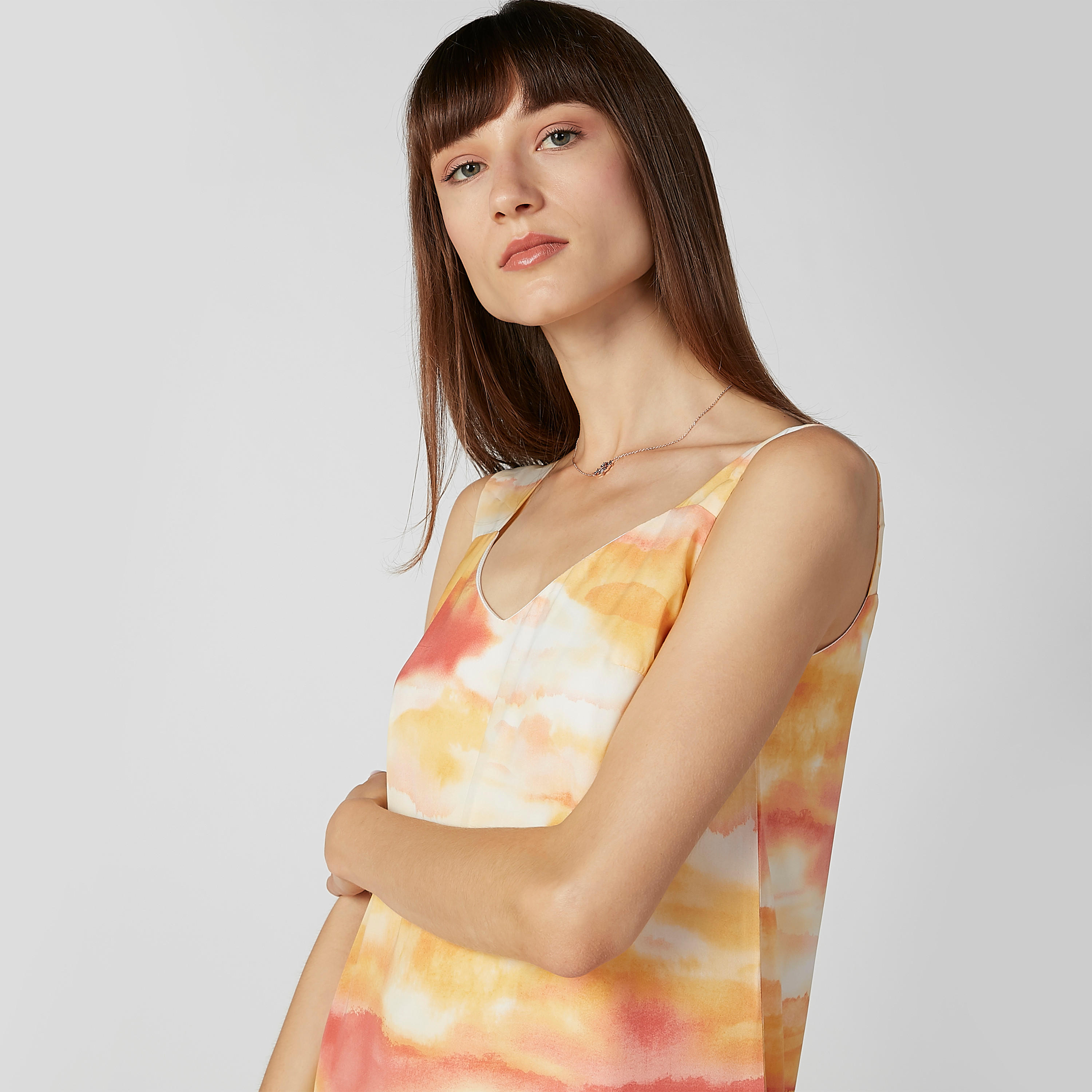 فستان ماكسي إيه لاين بفتحة جانبية وطبعات-women-clothing-dresses-image-4
