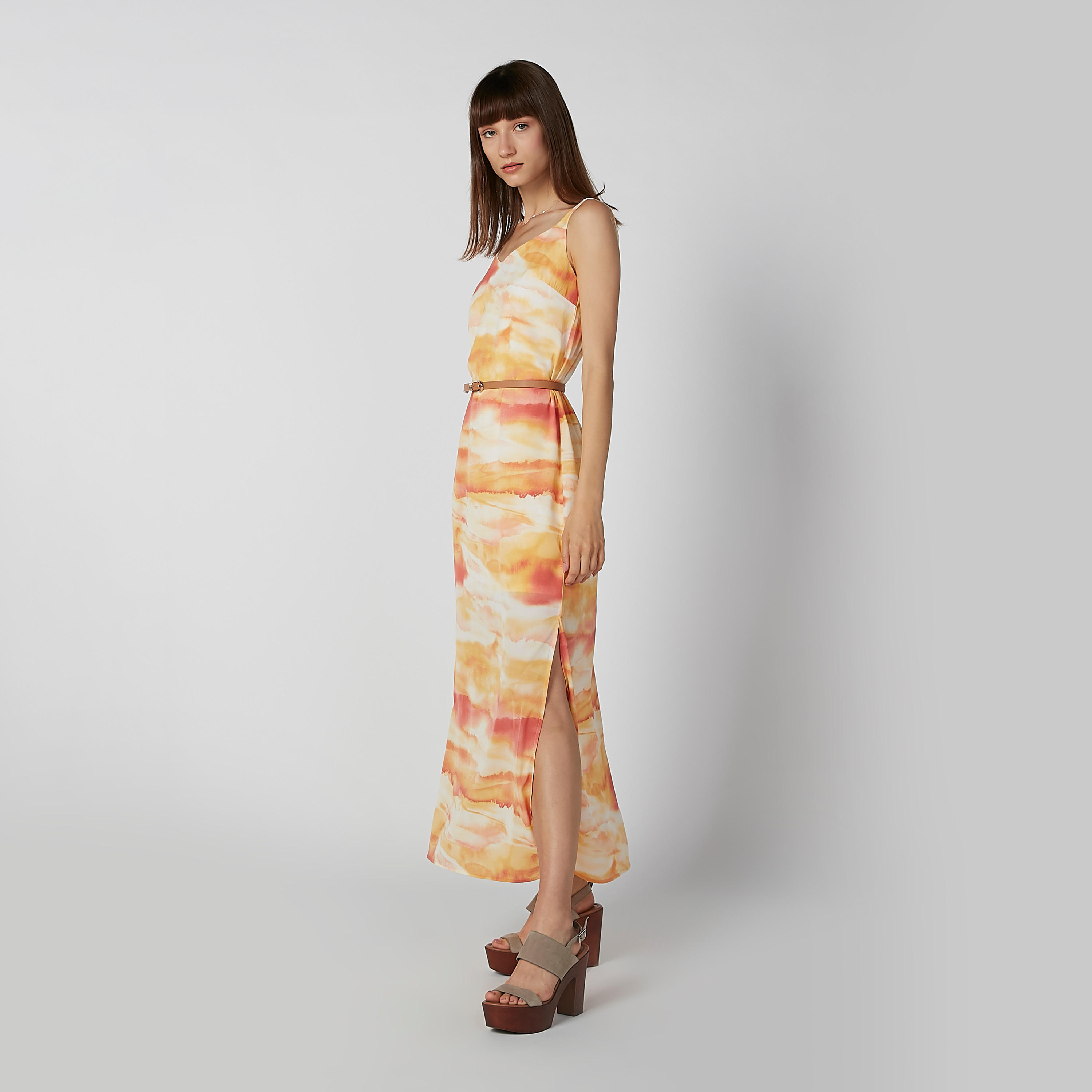 فستان ماكسي إيه لاين بفتحة جانبية وطبعات-women-clothing-dresses-image-5