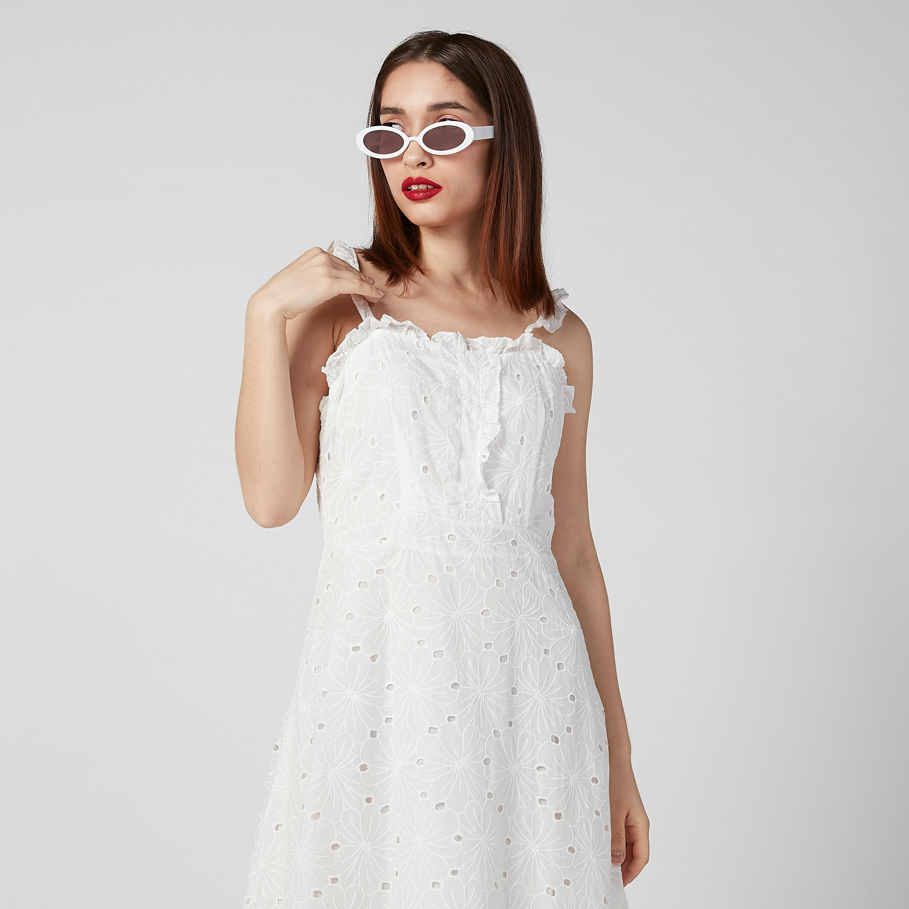 فستان شيفلي طويل إيه لاين دون أكمام بسحّاب إغلاق-women-clothing-dresses-image-4