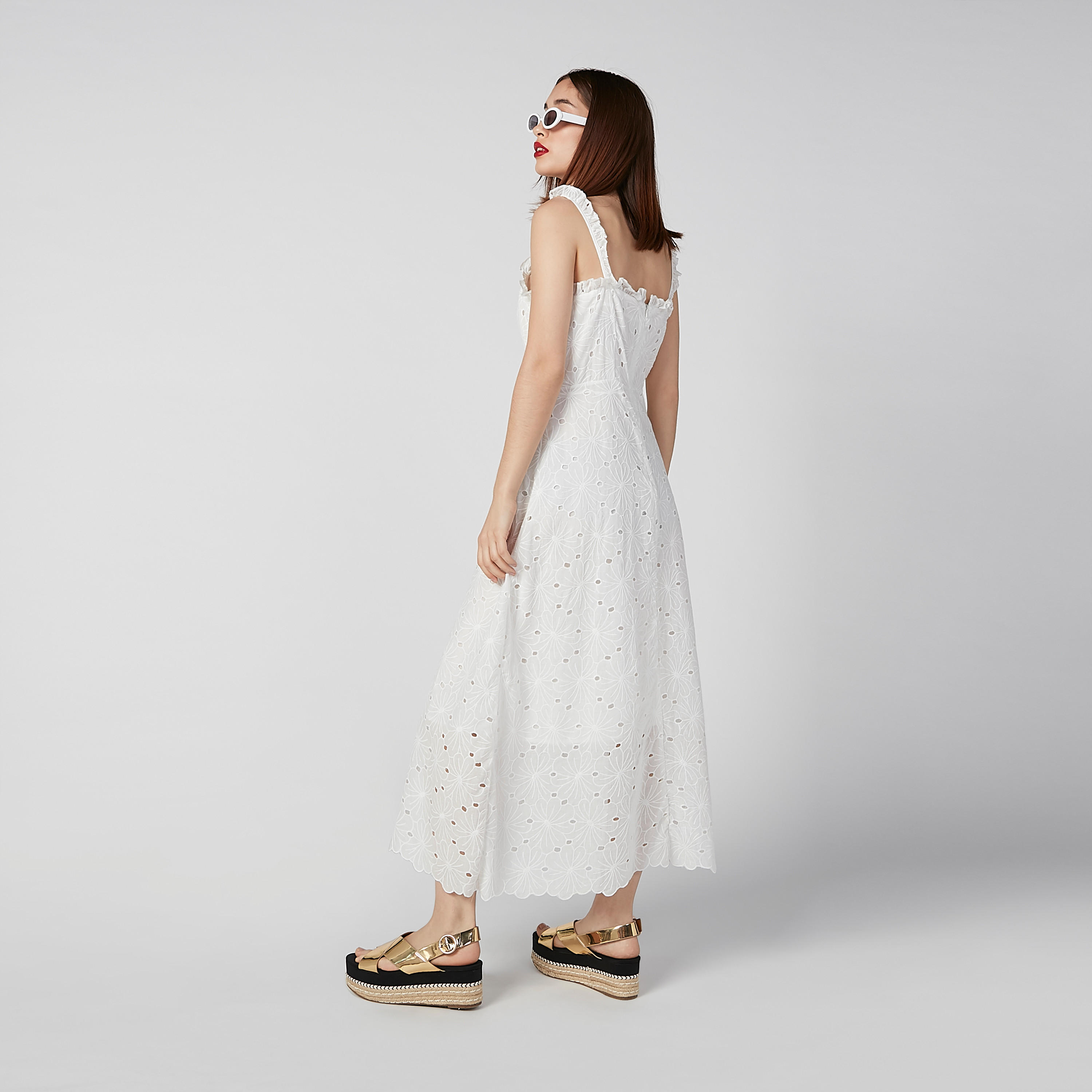 فستان شيفلي طويل إيه لاين دون أكمام بسحّاب إغلاق-women-clothing-dresses-image-5