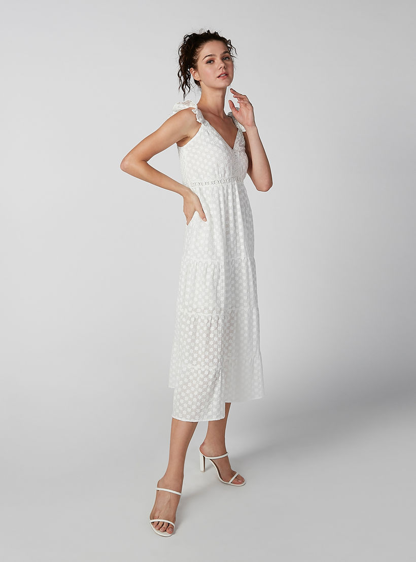 فستان ميدي إيه لاين بارز الملمس دون أكمام بدرزات-women-clothing-dresses-image-2