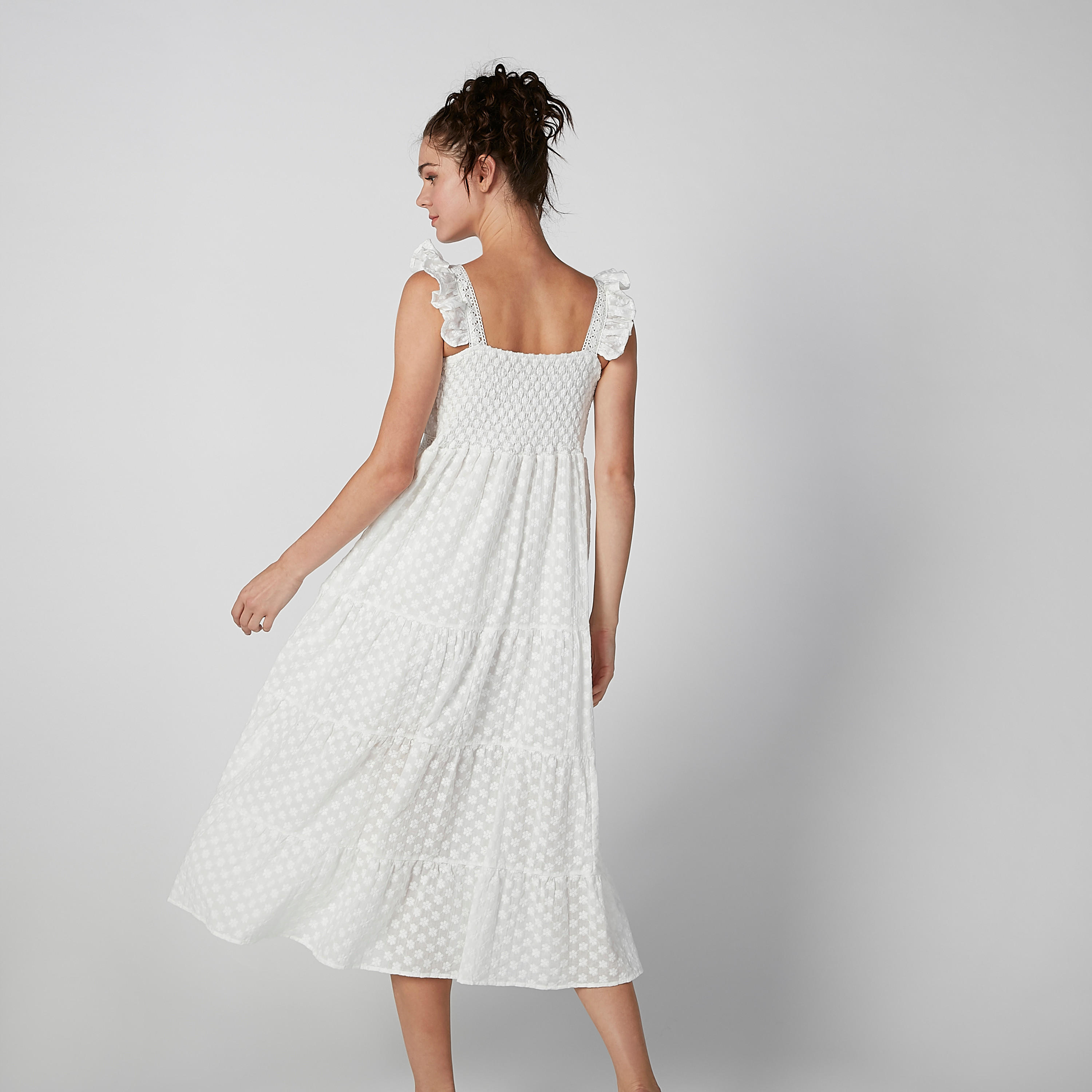 فستان ميدي إيه لاين بارز الملمس دون أكمام بدرزات-women-clothing-dresses-image-4