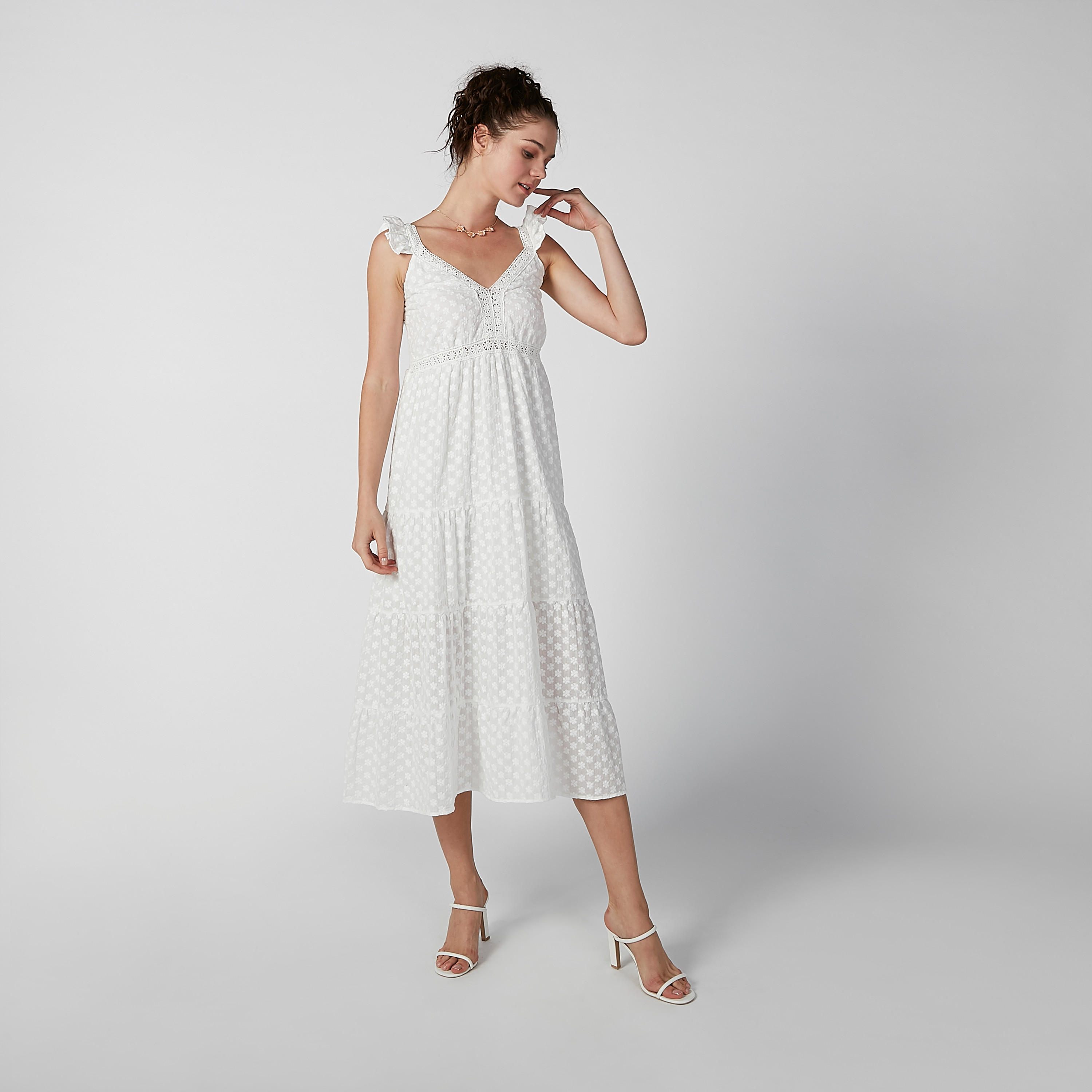 فستان ميدي إيه لاين بارز الملمس دون أكمام بدرزات-women-clothing-dresses-image-5