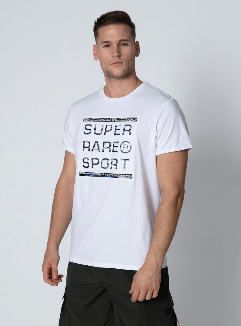 Printed T-shirt with Round Neck and Short Sleeves-men-clothing-tshirtsandpolos-tshirts-image-1