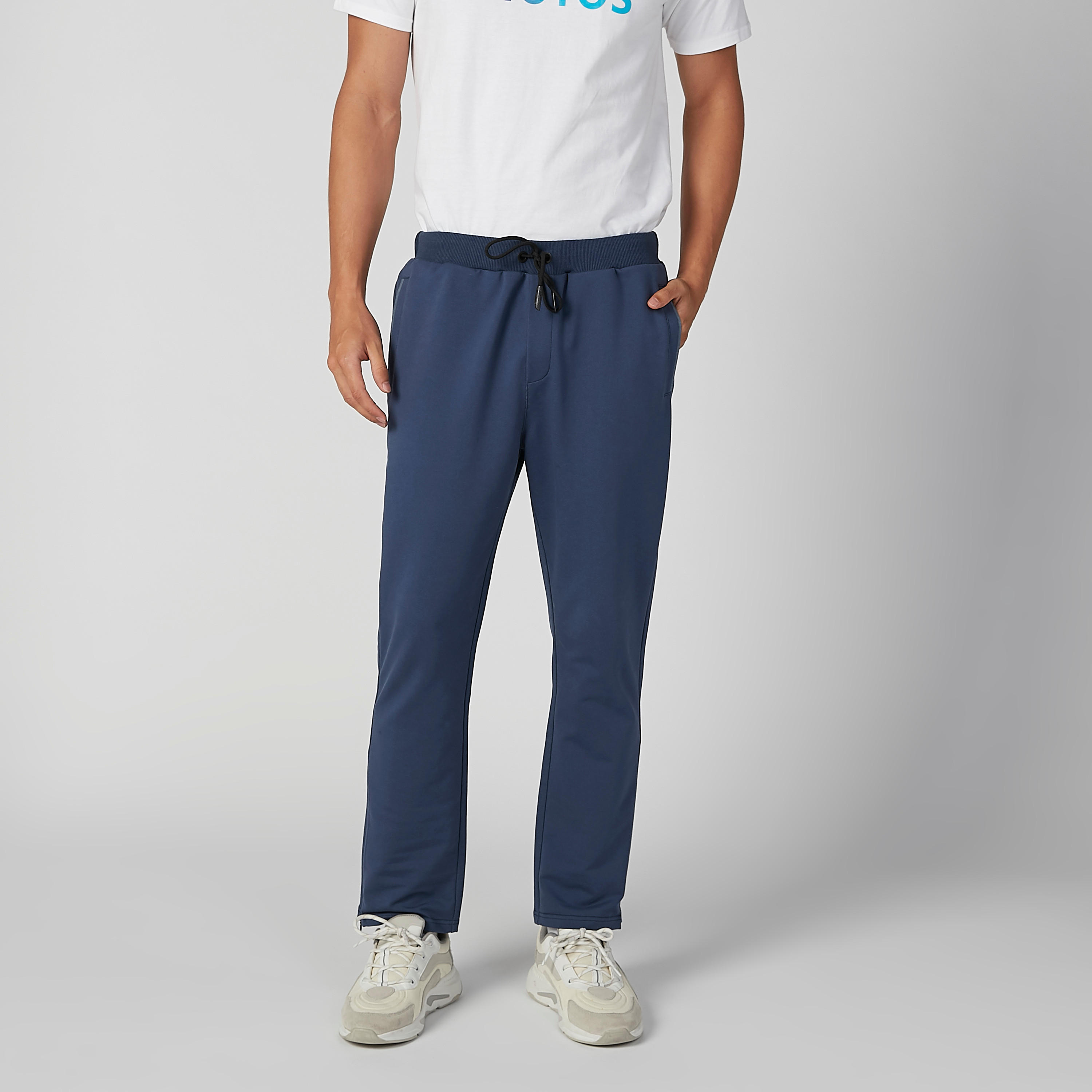 Full Length Plain Pants with Pocket Detail and Drawstring-men-clothing-bottoms-trousersandchinos-trousers-image-2