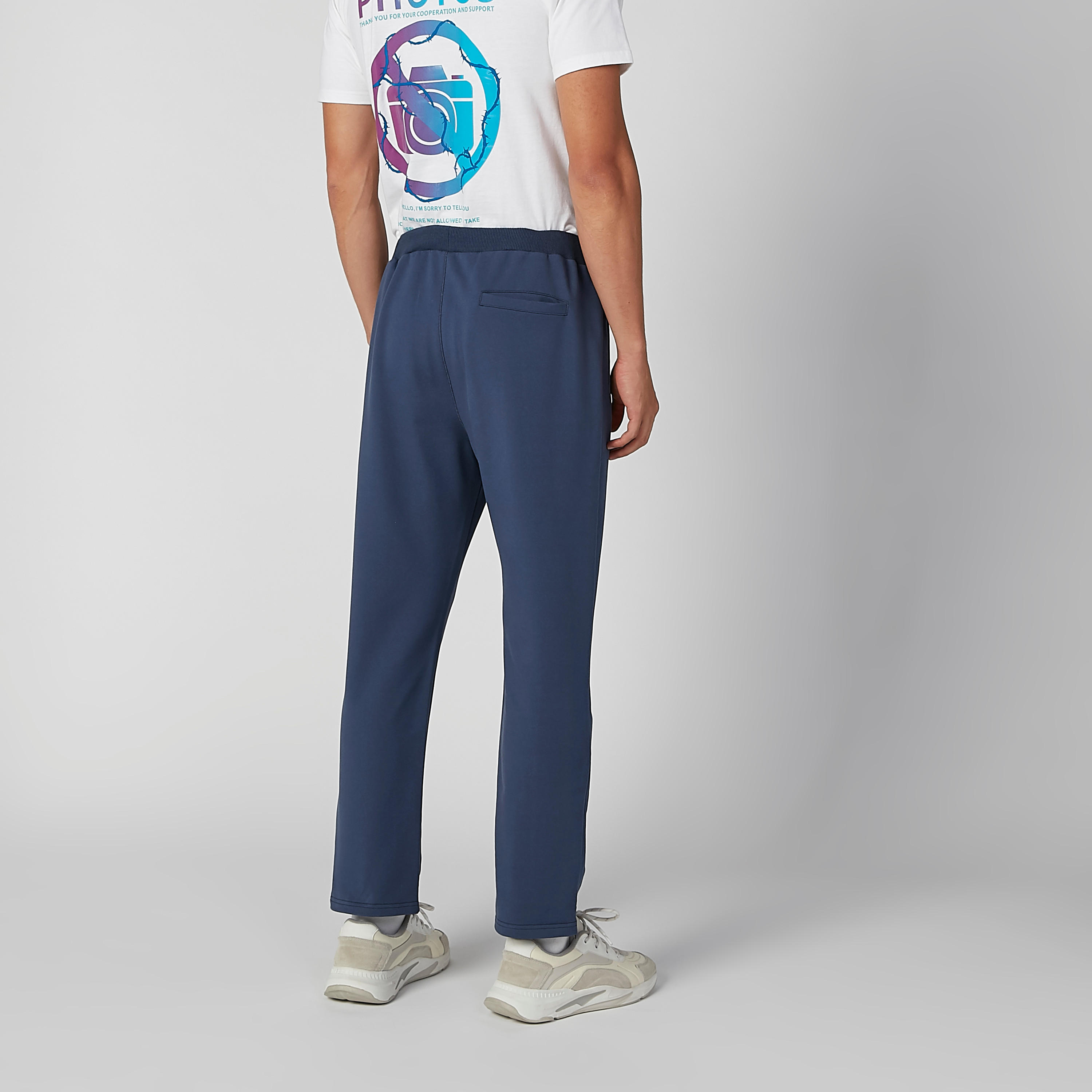 Full Length Plain Pants with Pocket Detail and Drawstring-men-clothing-bottoms-trousersandchinos-trousers-image-3